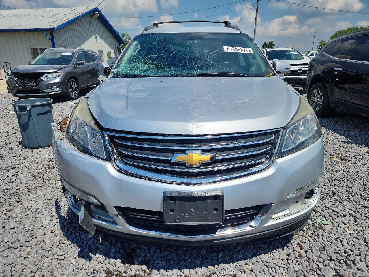 2015 Chevrolet Traverse Lt Серебряный vin: 1GNKVGKD6FJ307847