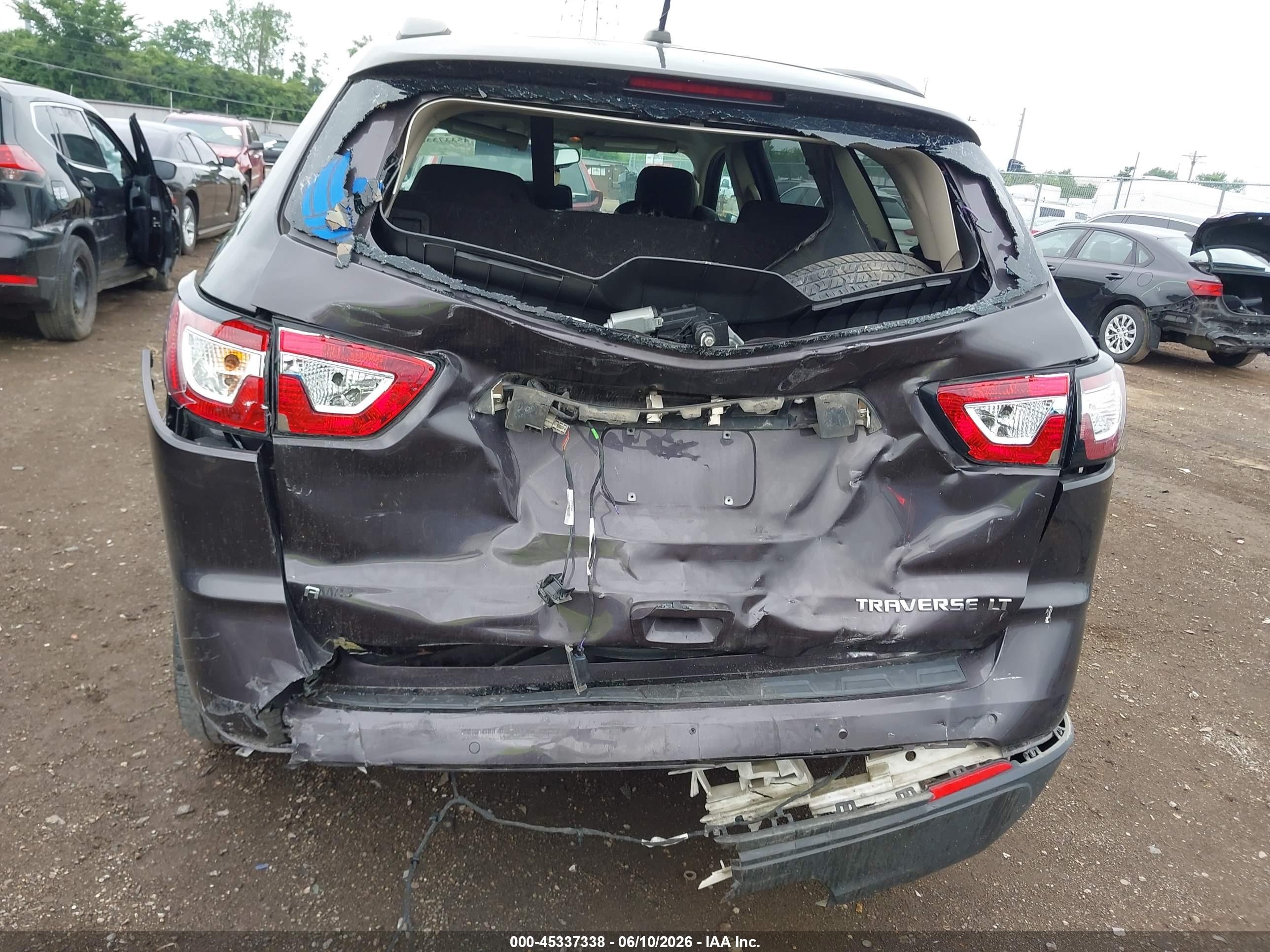 2015 Chevrolet Traverse 1lt Black vin: 1GNKVGKD6FJ346521