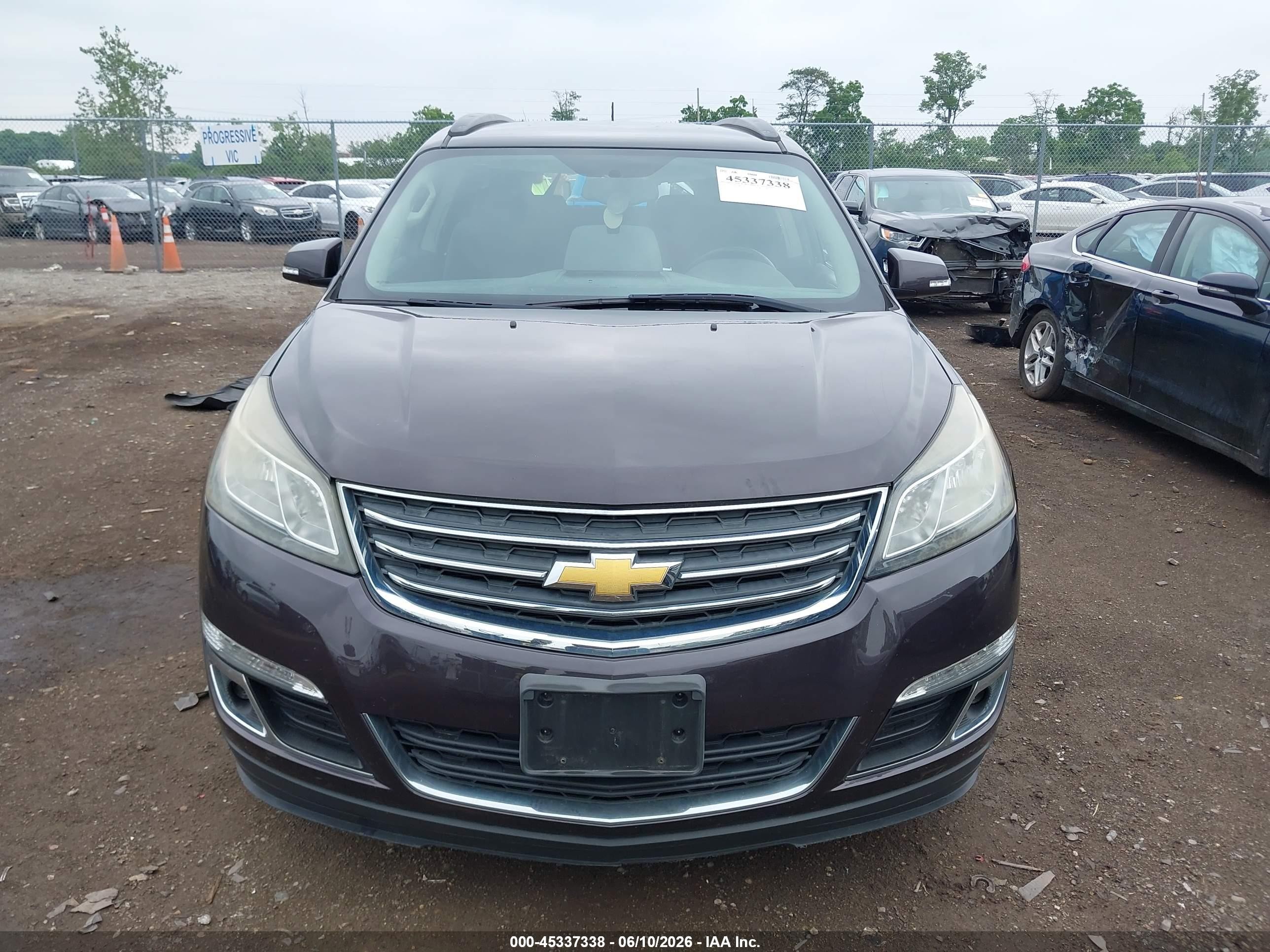 2015 Chevrolet Traverse 1lt Black vin: 1GNKVGKD6FJ346521
