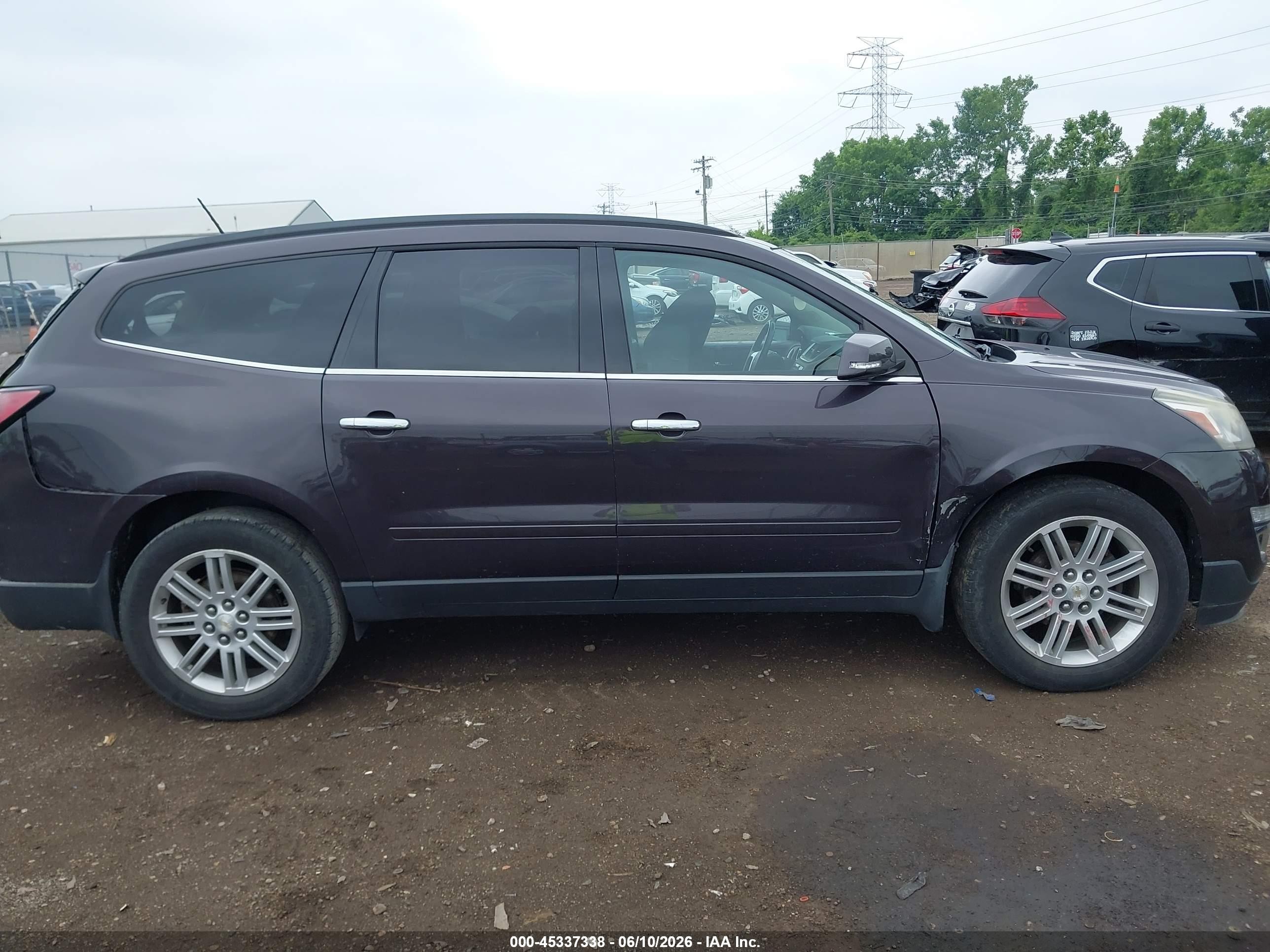 2015 Chevrolet Traverse 1lt Black vin: 1GNKVGKD6FJ346521