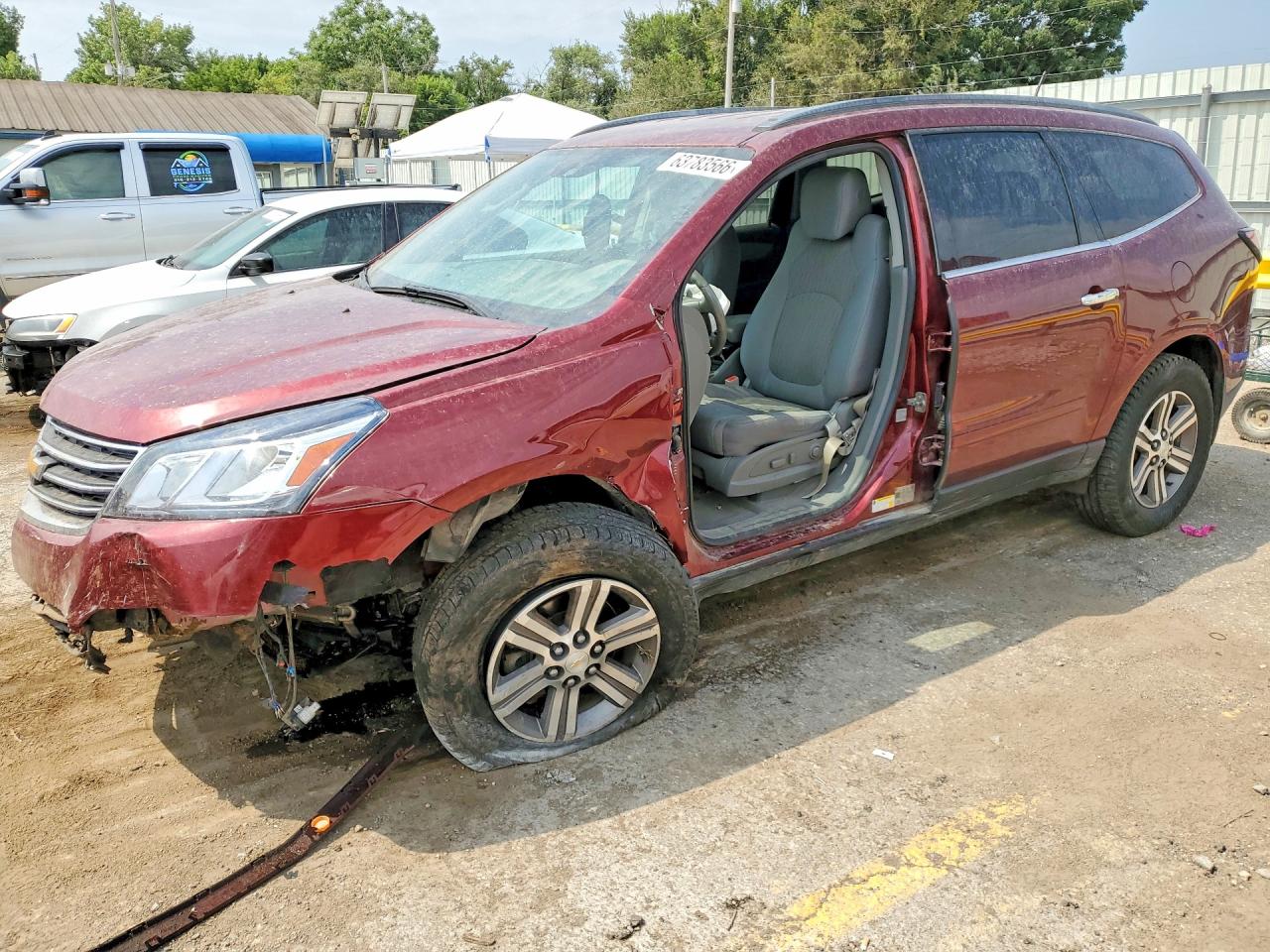2017 Chevrolet Traverse Lt Бордовый vin: 1GNKVGKD6HJ312176