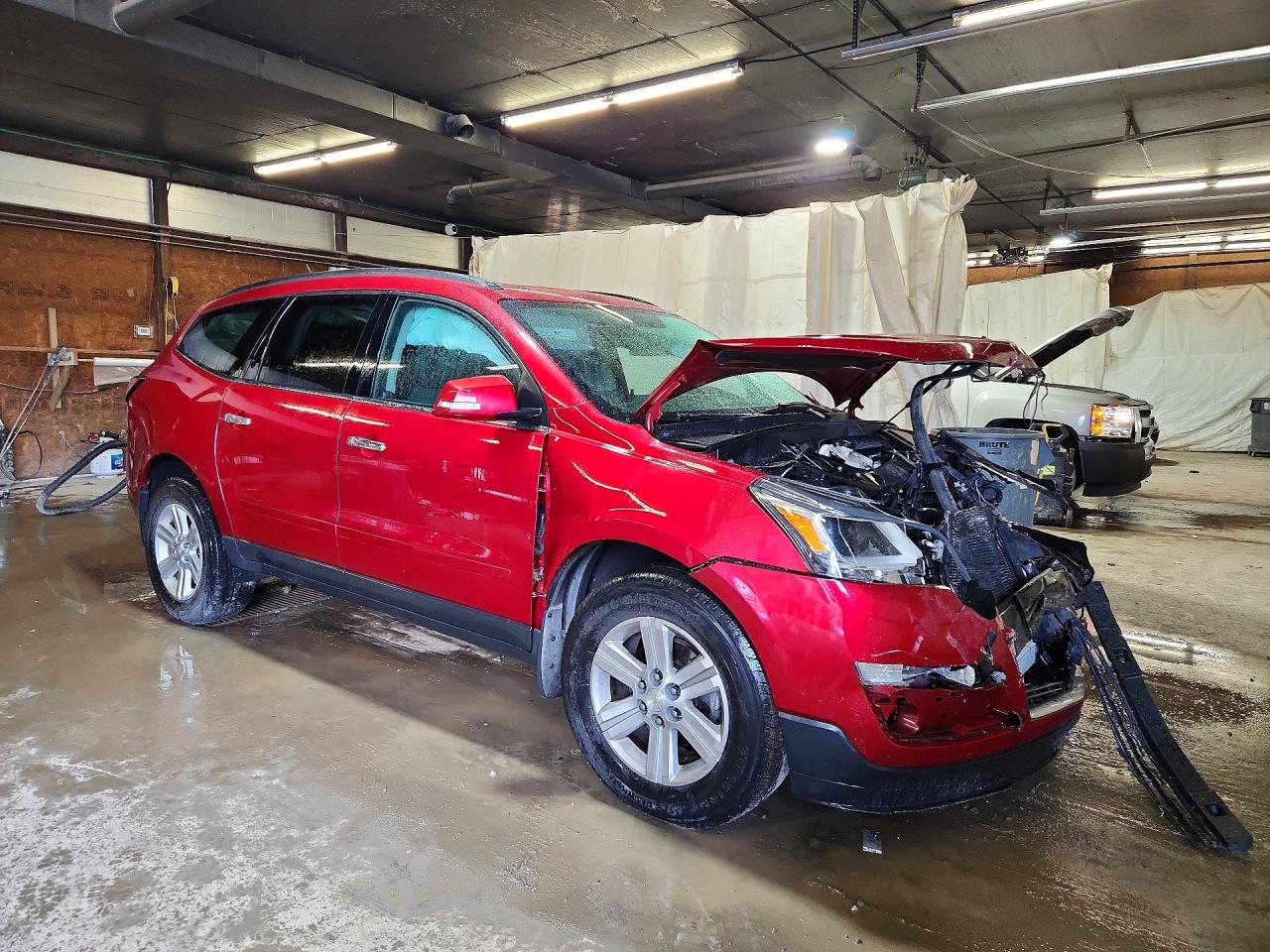 2013 Chevrolet Traverse Lt Темно-бордовый vin: 1GNKVGKD7DJ128679