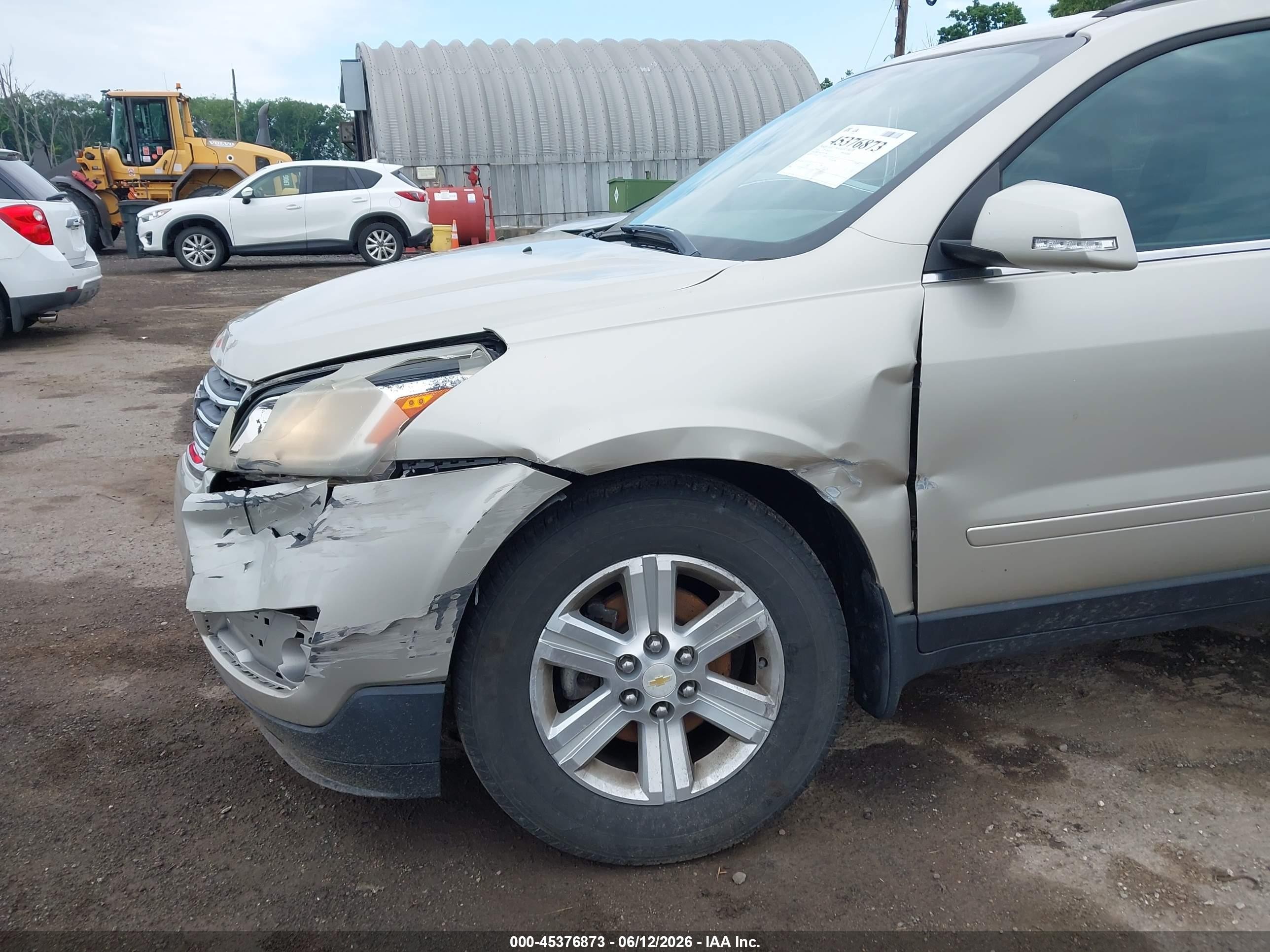 2013 Chevrolet Traverse Lt Beige vin: 1GNKVGKD7DJ172567