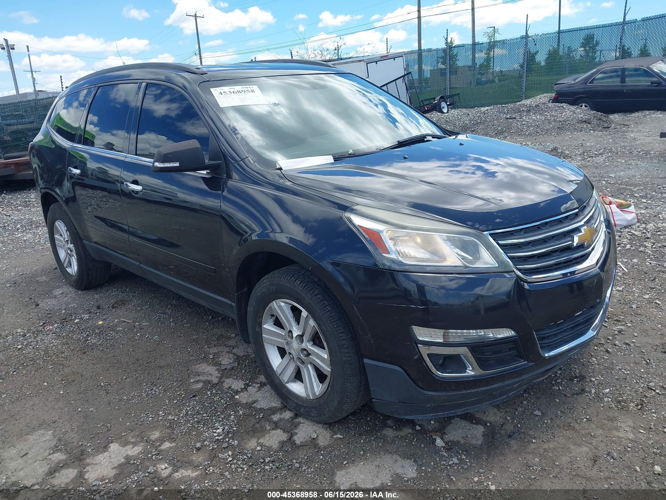 2014 Chevrolet Traverse Lt Black vin: 1GNKVGKD7EJ227861