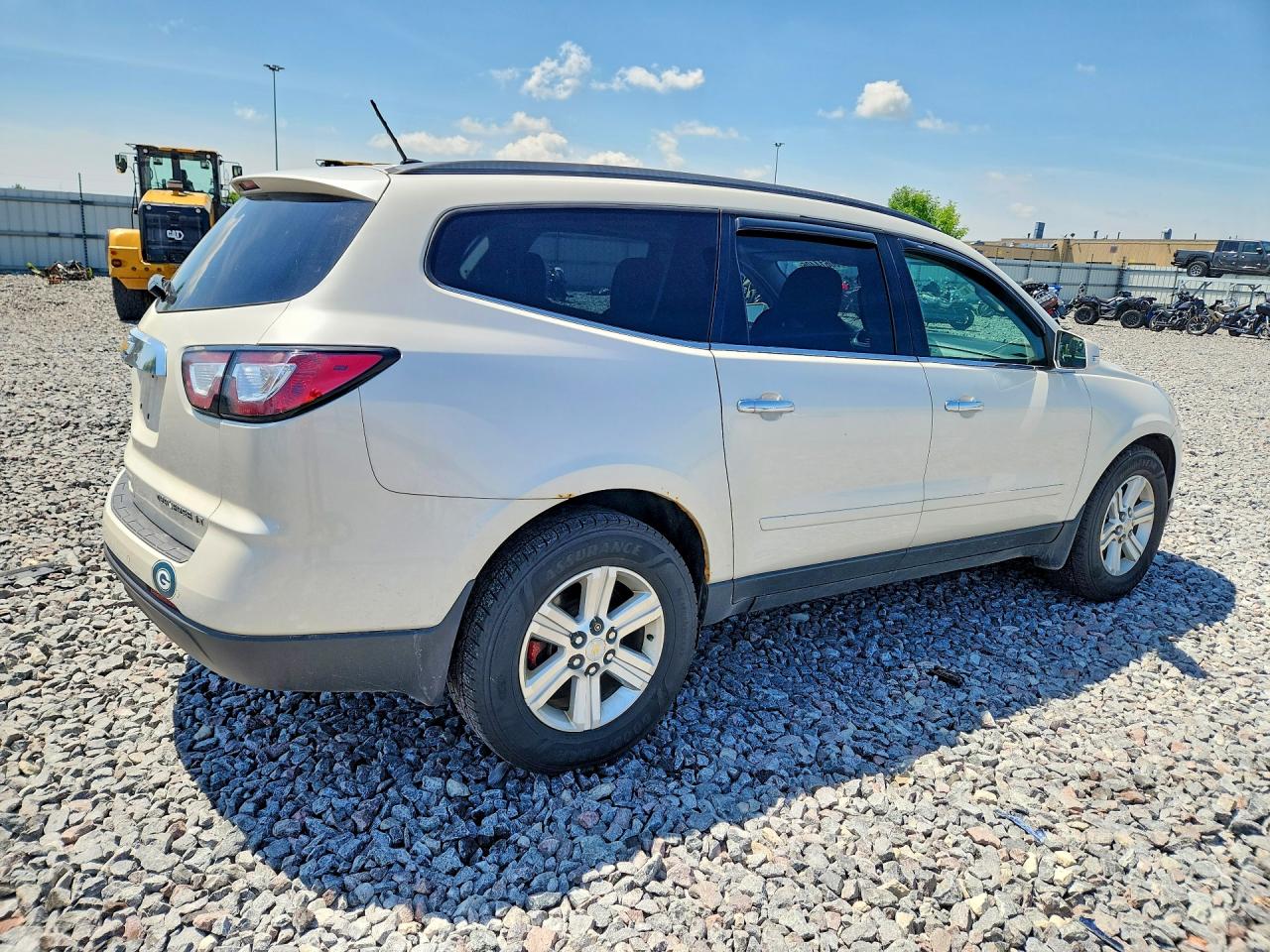 2014 Chevrolet Traverse Lt White vin: 1GNKVGKD7EJ270127