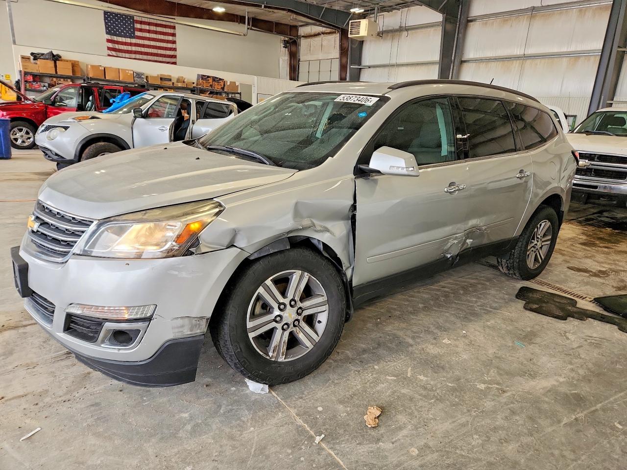 2015 Chevrolet Traverse Lt Silver vin: 1GNKVGKD7FJ354076