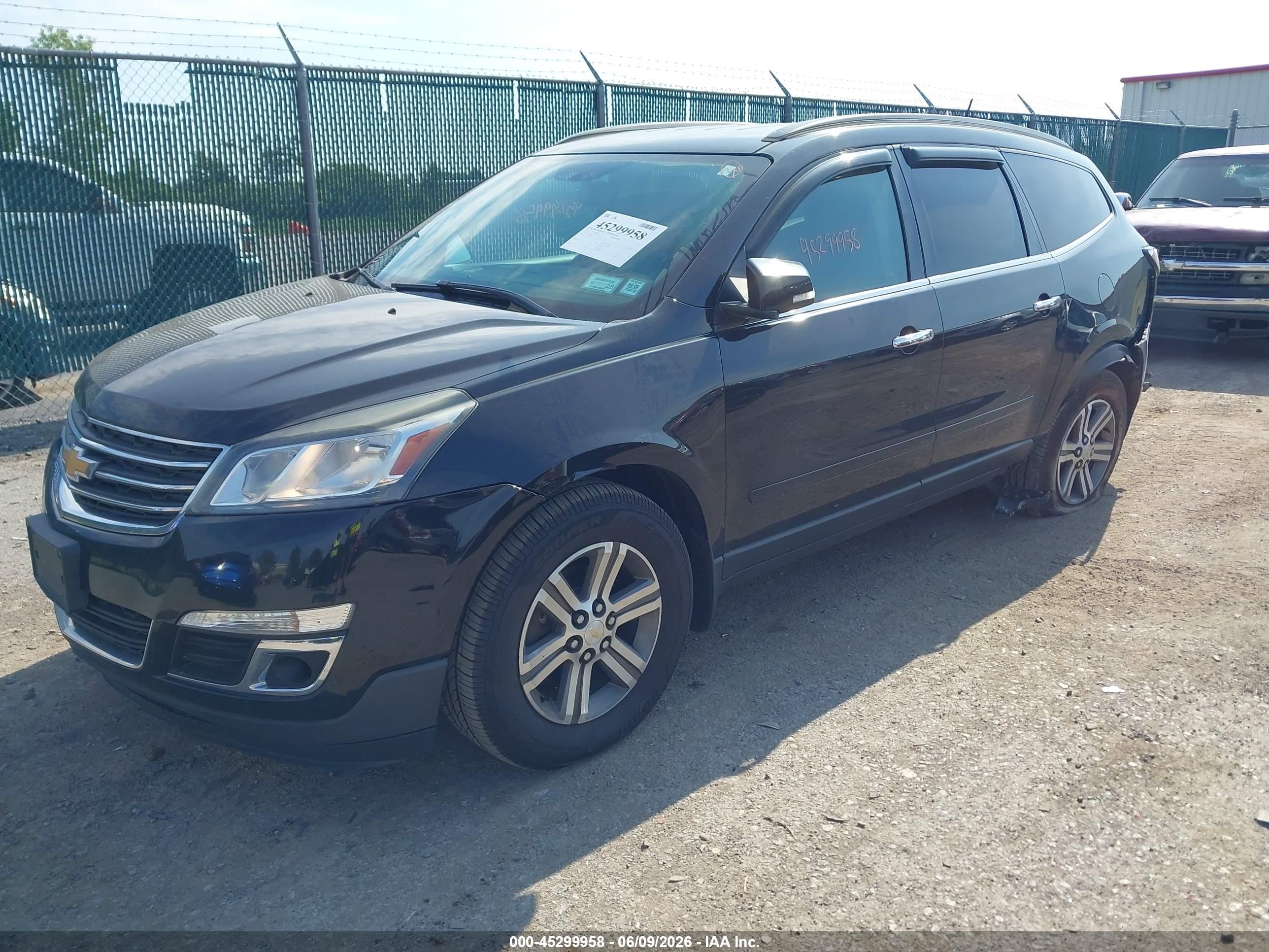 2017 Chevrolet Traverse 1lt Black vin: 1GNKVGKD7HJ178729