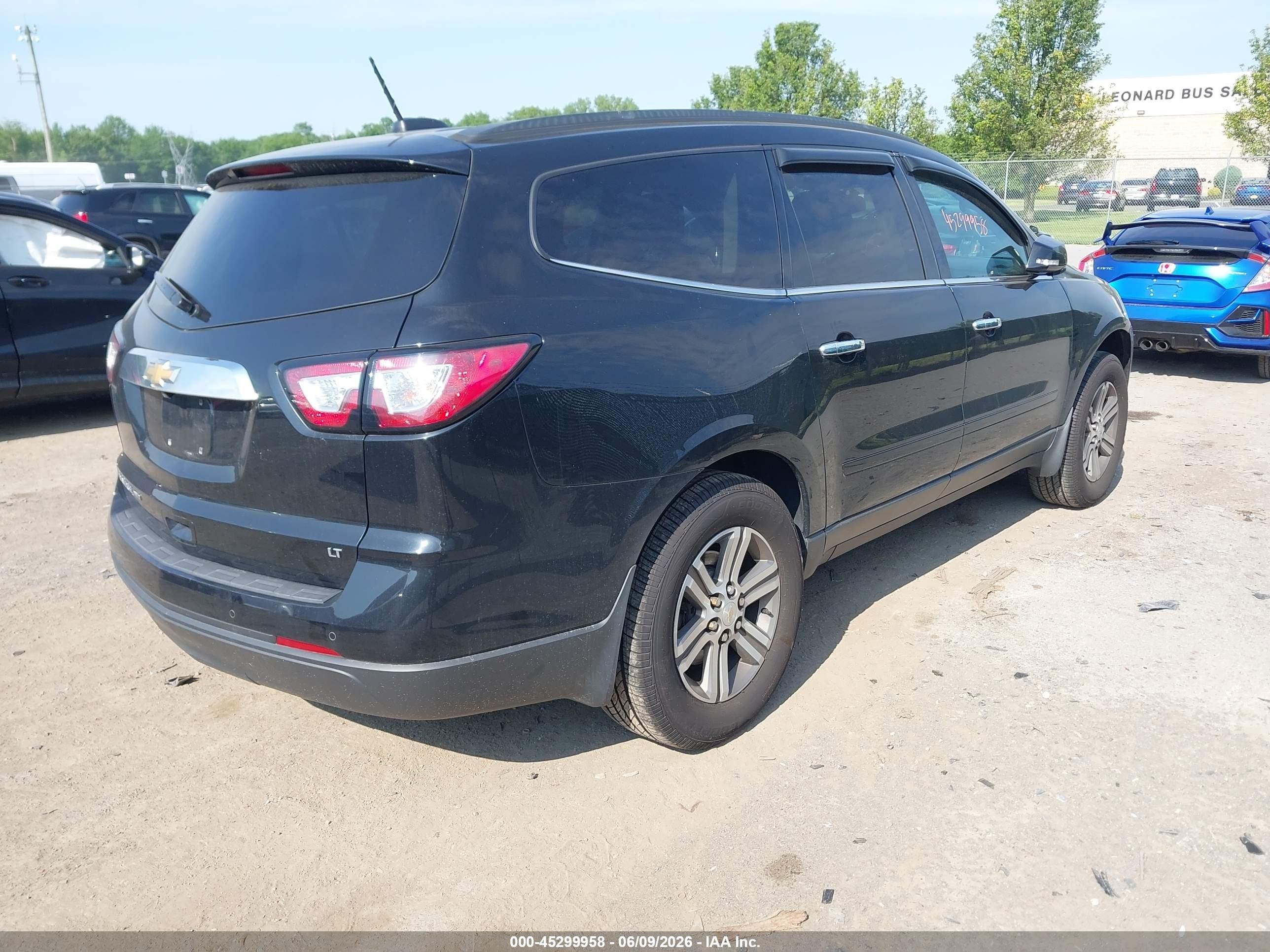 2017 Chevrolet Traverse 1lt Black vin: 1GNKVGKD7HJ178729