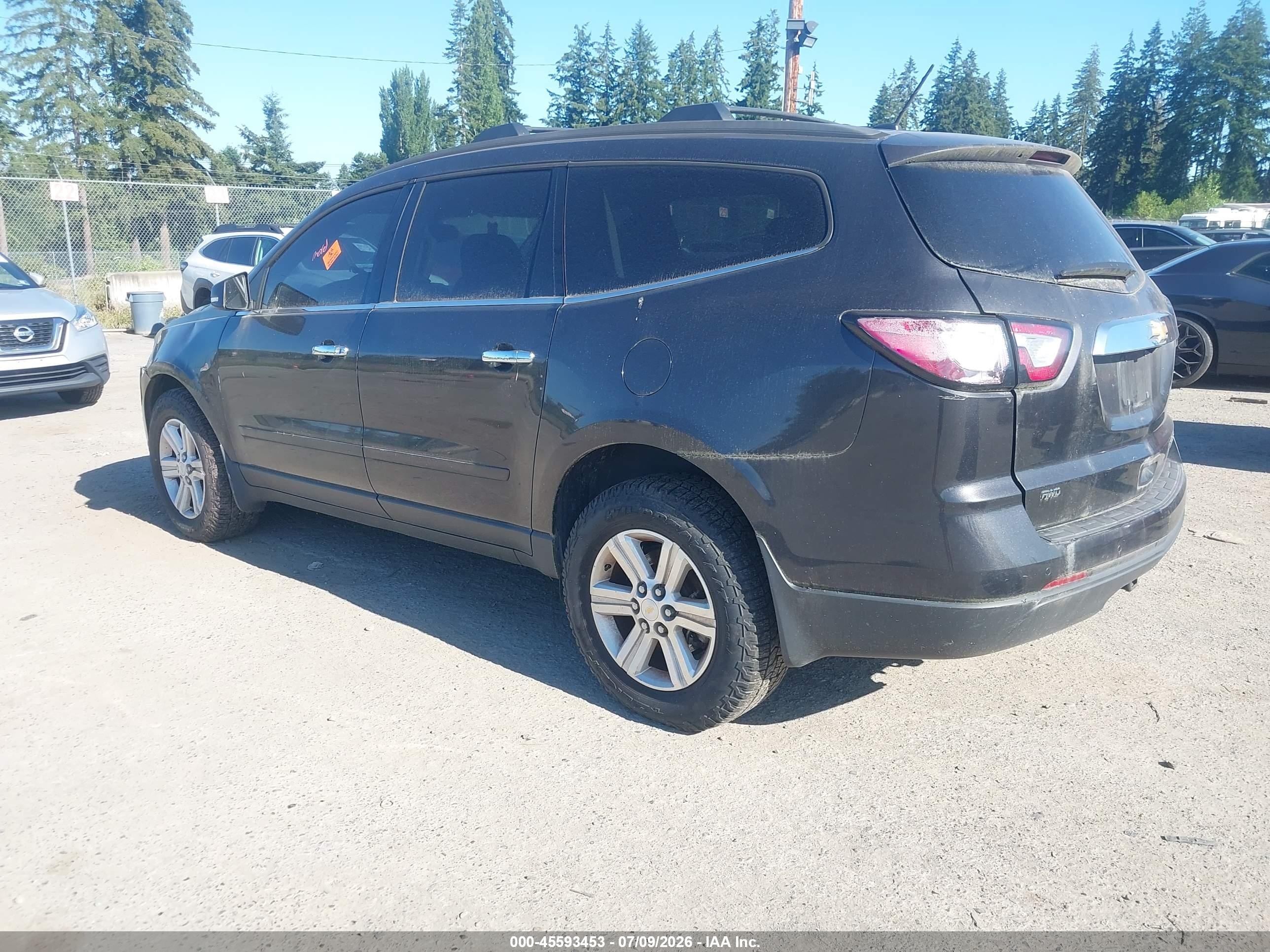 2013 Chevrolet Traverse Lt Black vin: 1GNKVGKD8DJ120266