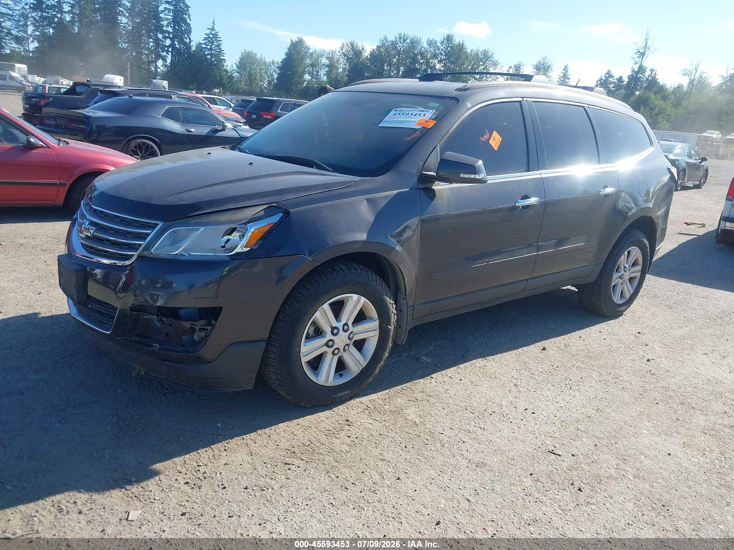 2013 Chevrolet Traverse Lt Black vin: 1GNKVGKD8DJ120266