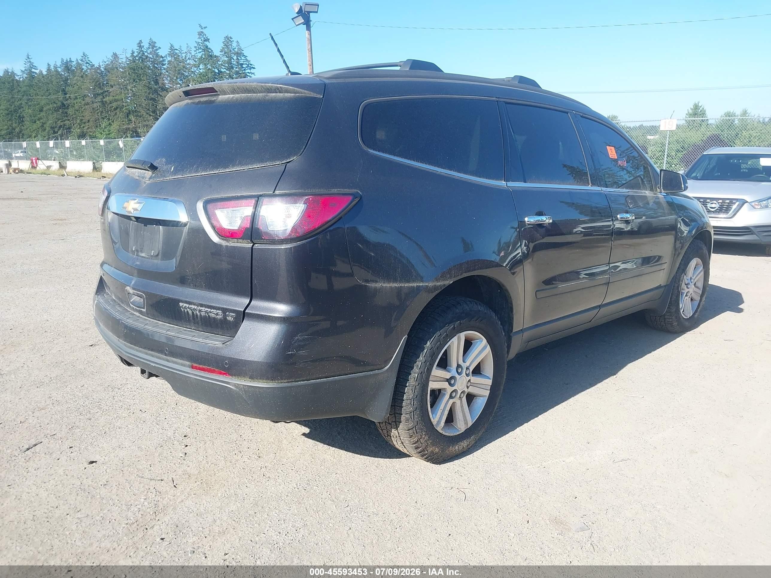 2013 Chevrolet Traverse Lt Black vin: 1GNKVGKD8DJ120266