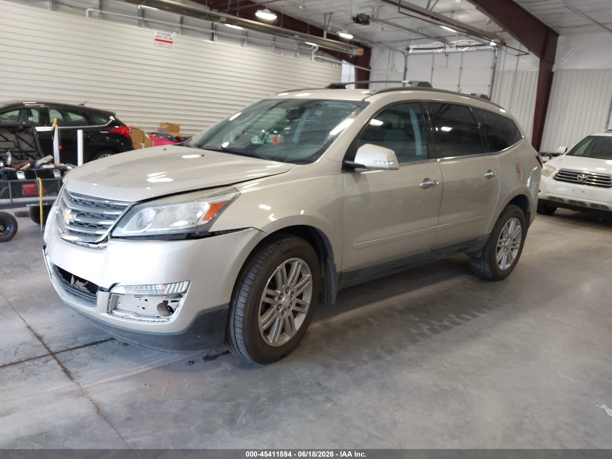 2014 Chevrolet Traverse Lt Champagne vin: 1GNKVGKD8EJ158291