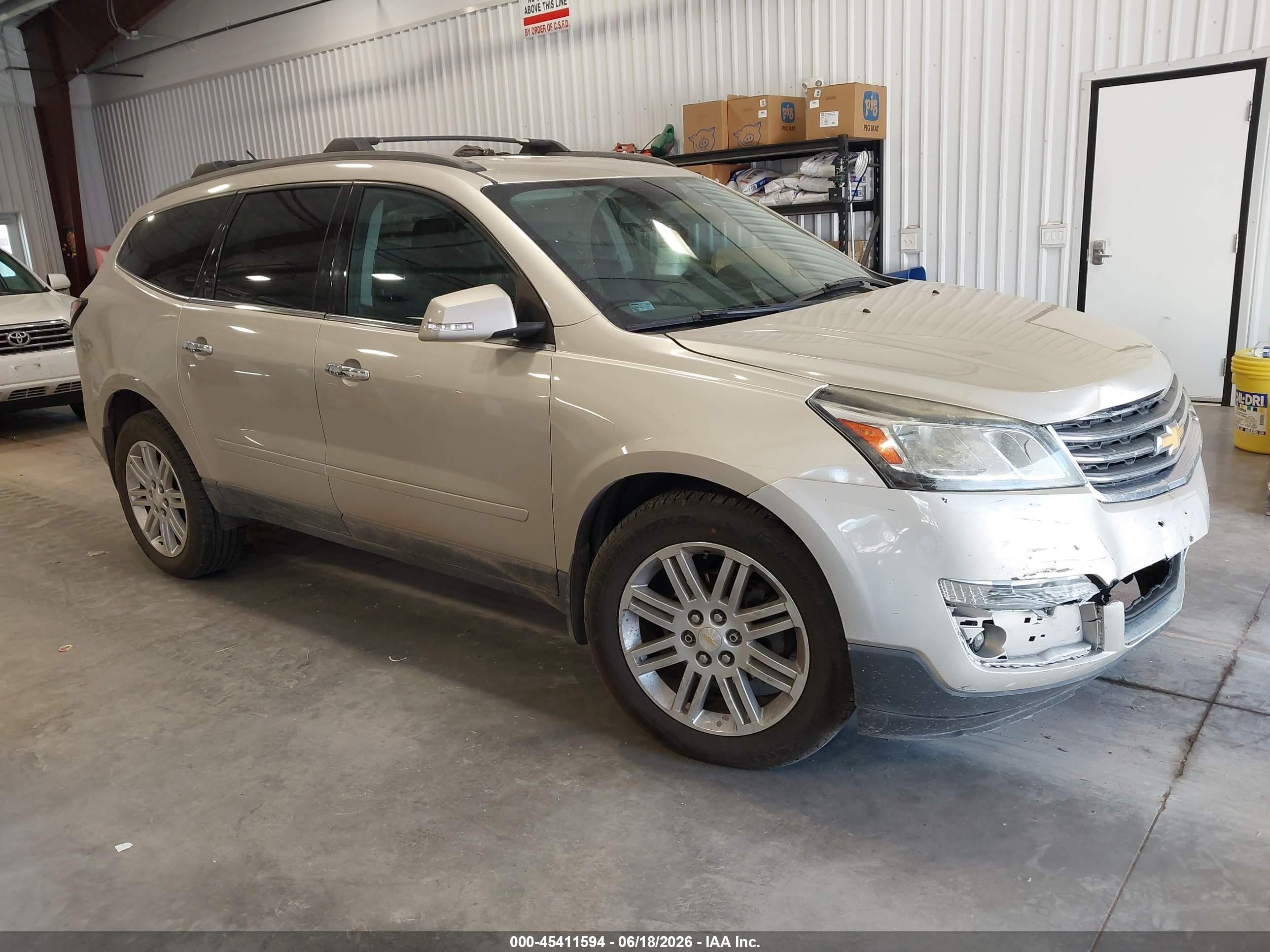 2014 Chevrolet Traverse Lt Champagne vin: 1GNKVGKD8EJ158291