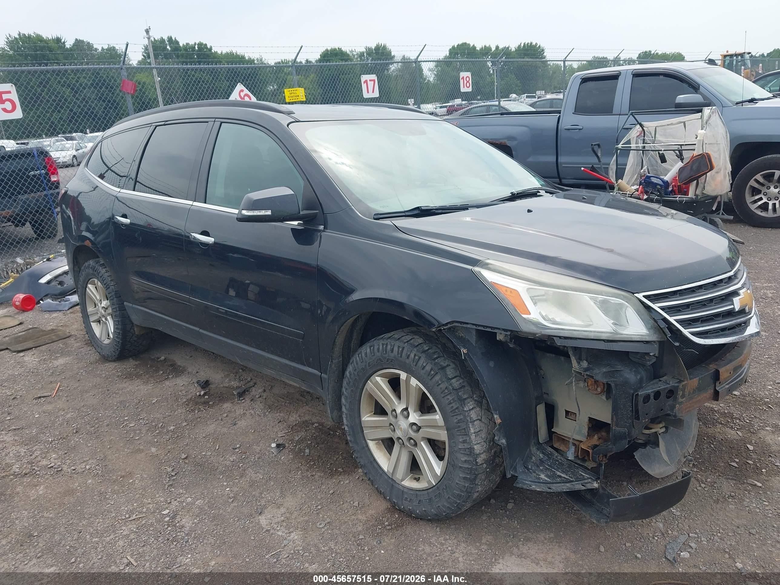 2014 Chevrolet Traverse 1lt Black vin: 1GNKVGKD8EJ212270