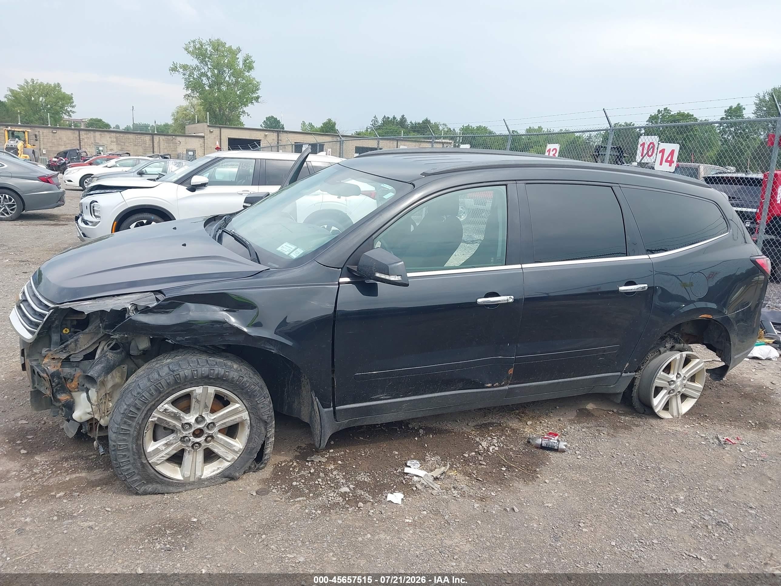 2014 Chevrolet Traverse 1lt Black vin: 1GNKVGKD8EJ212270