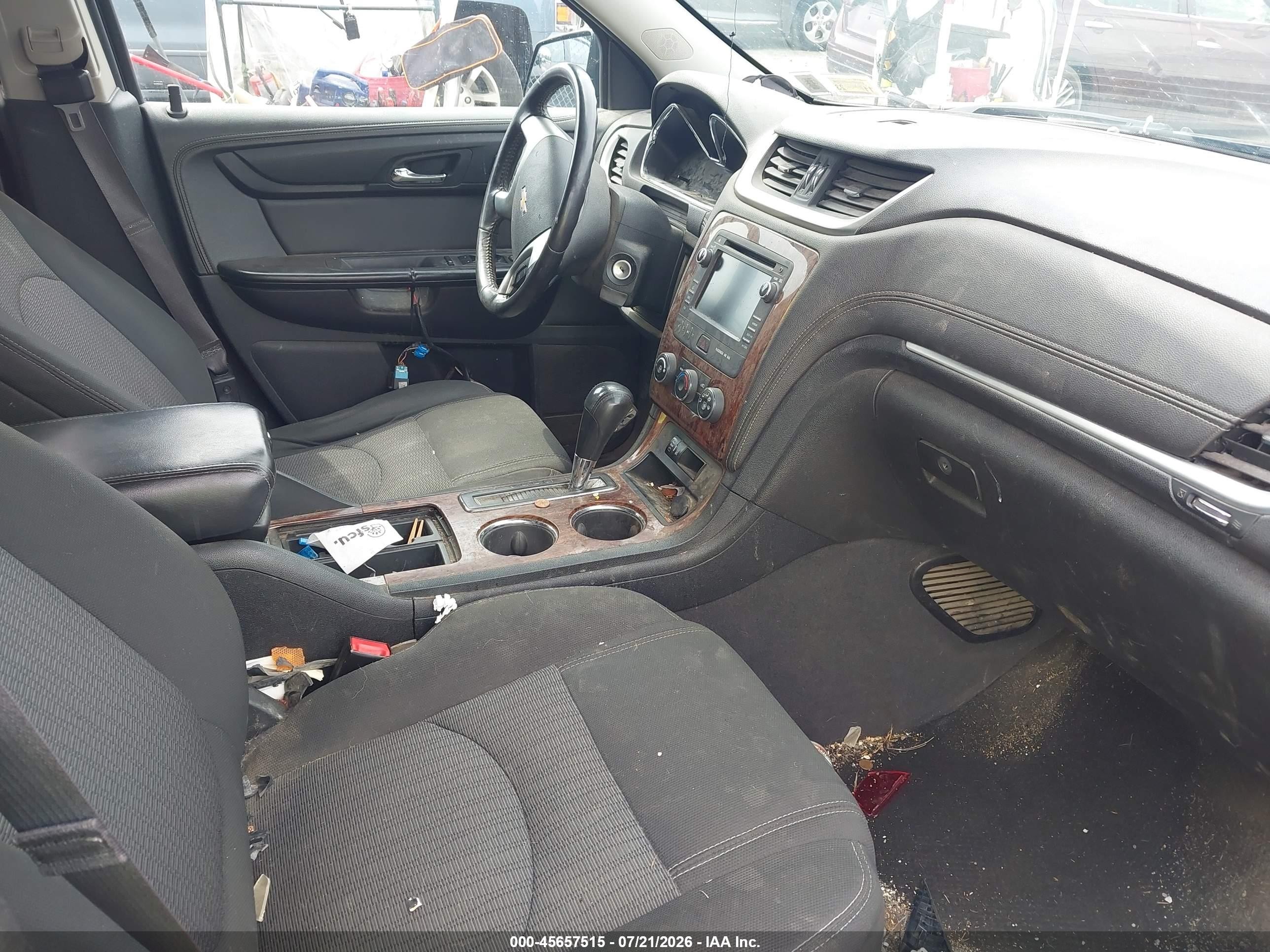 2014 Chevrolet Traverse 1lt Black vin: 1GNKVGKD8EJ212270