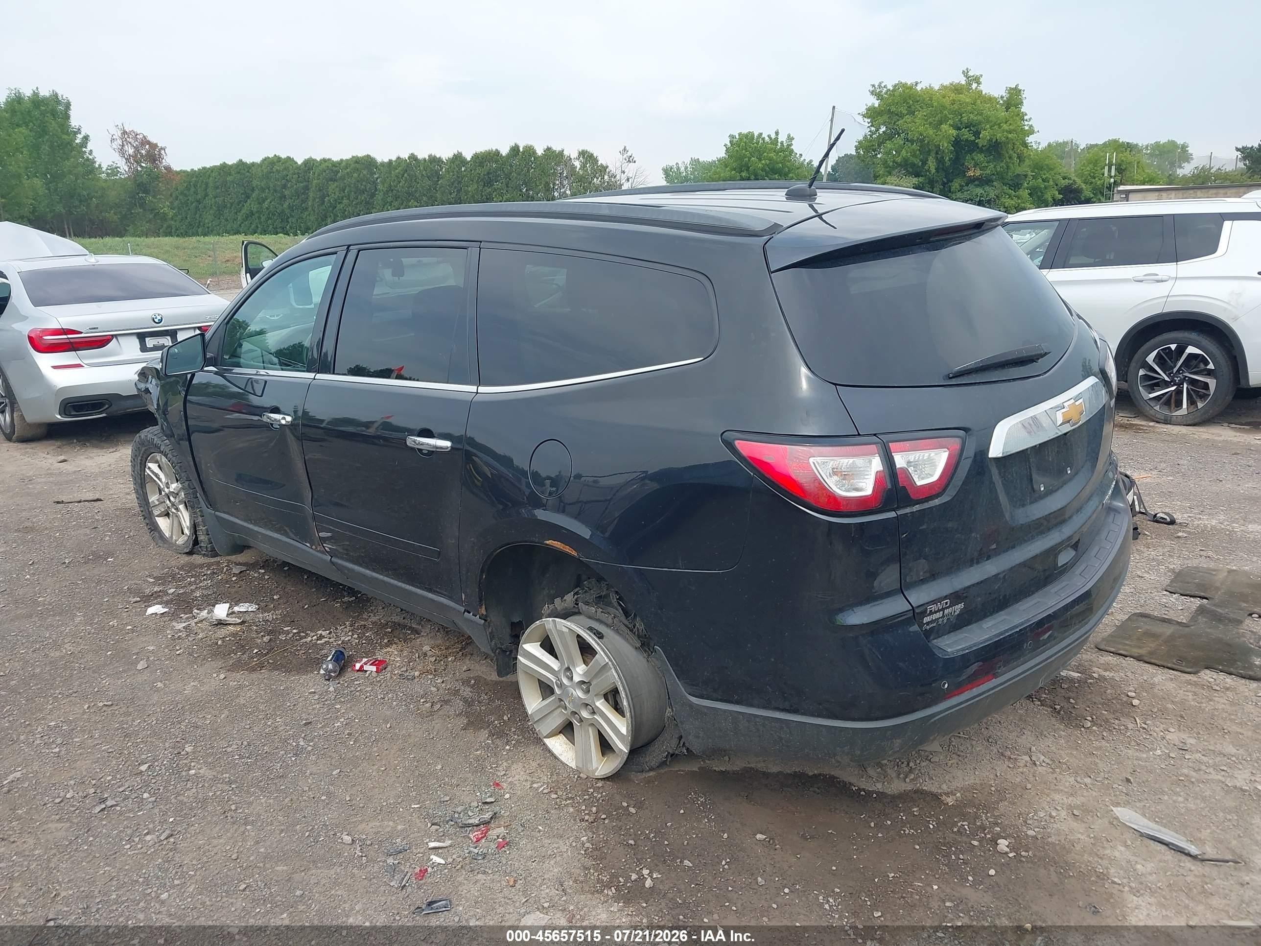 2014 Chevrolet Traverse 1lt Black vin: 1GNKVGKD8EJ212270