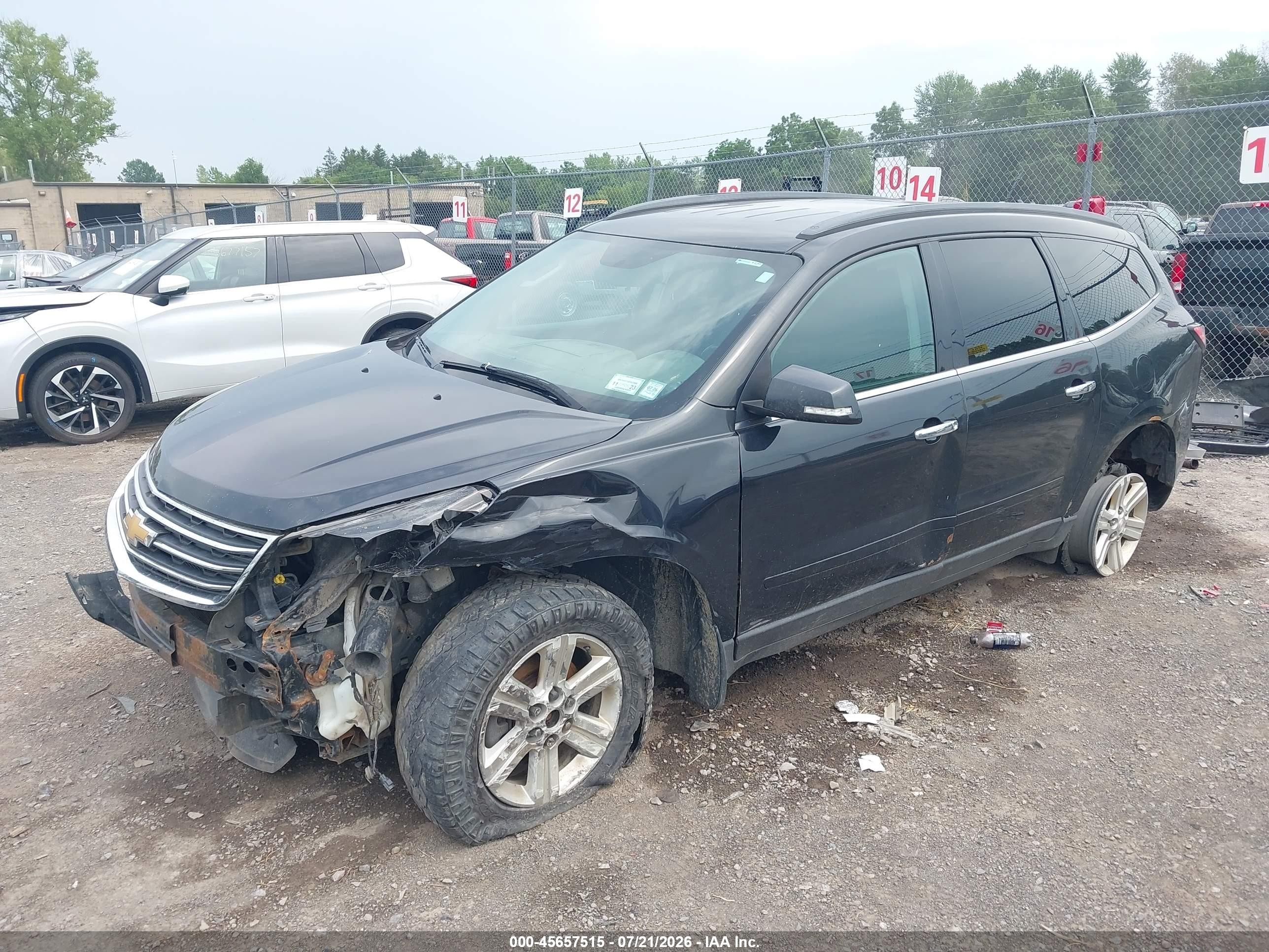 2014 Chevrolet Traverse 1lt Black vin: 1GNKVGKD8EJ212270