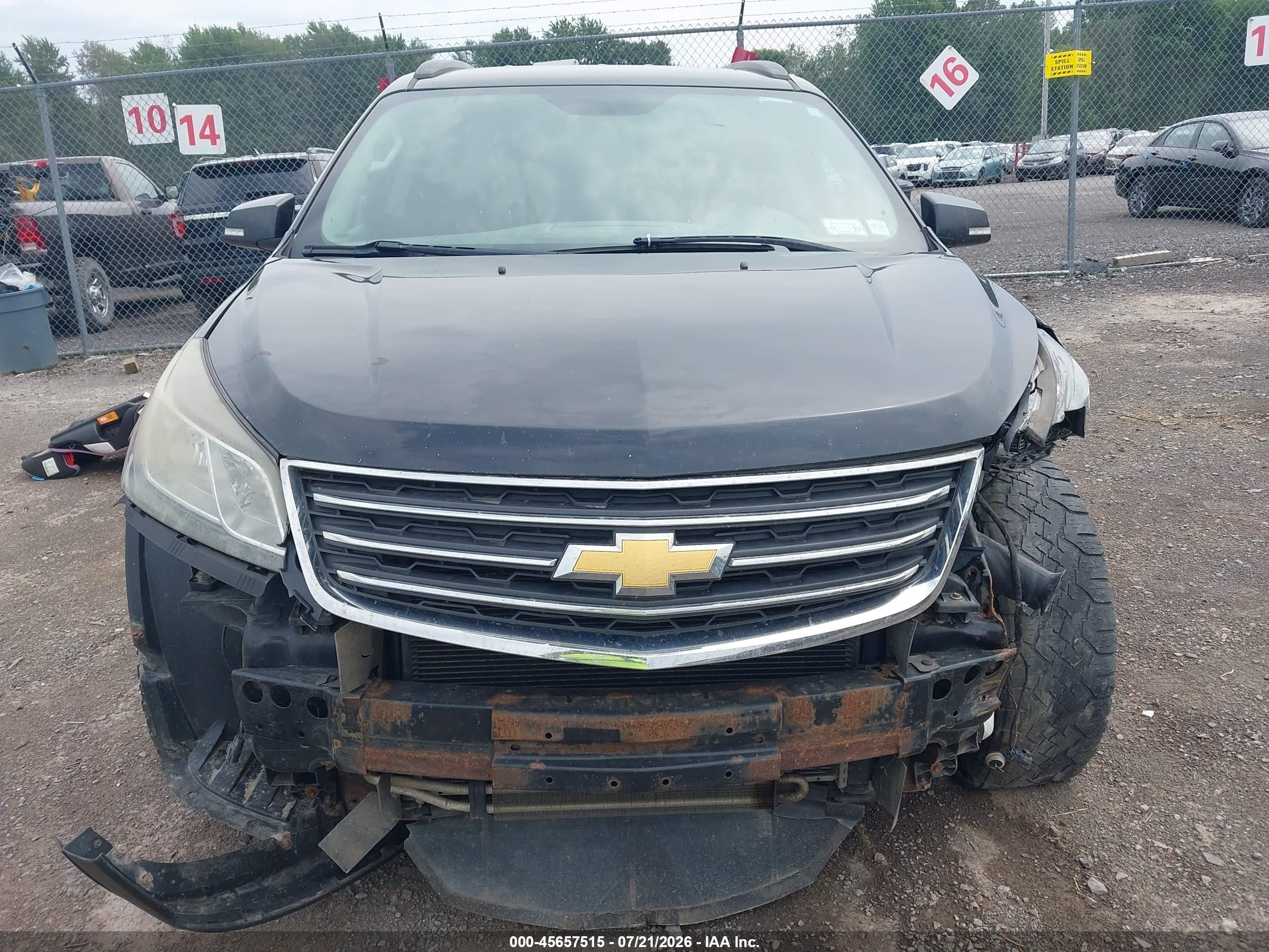 2014 Chevrolet Traverse 1lt Black vin: 1GNKVGKD8EJ212270