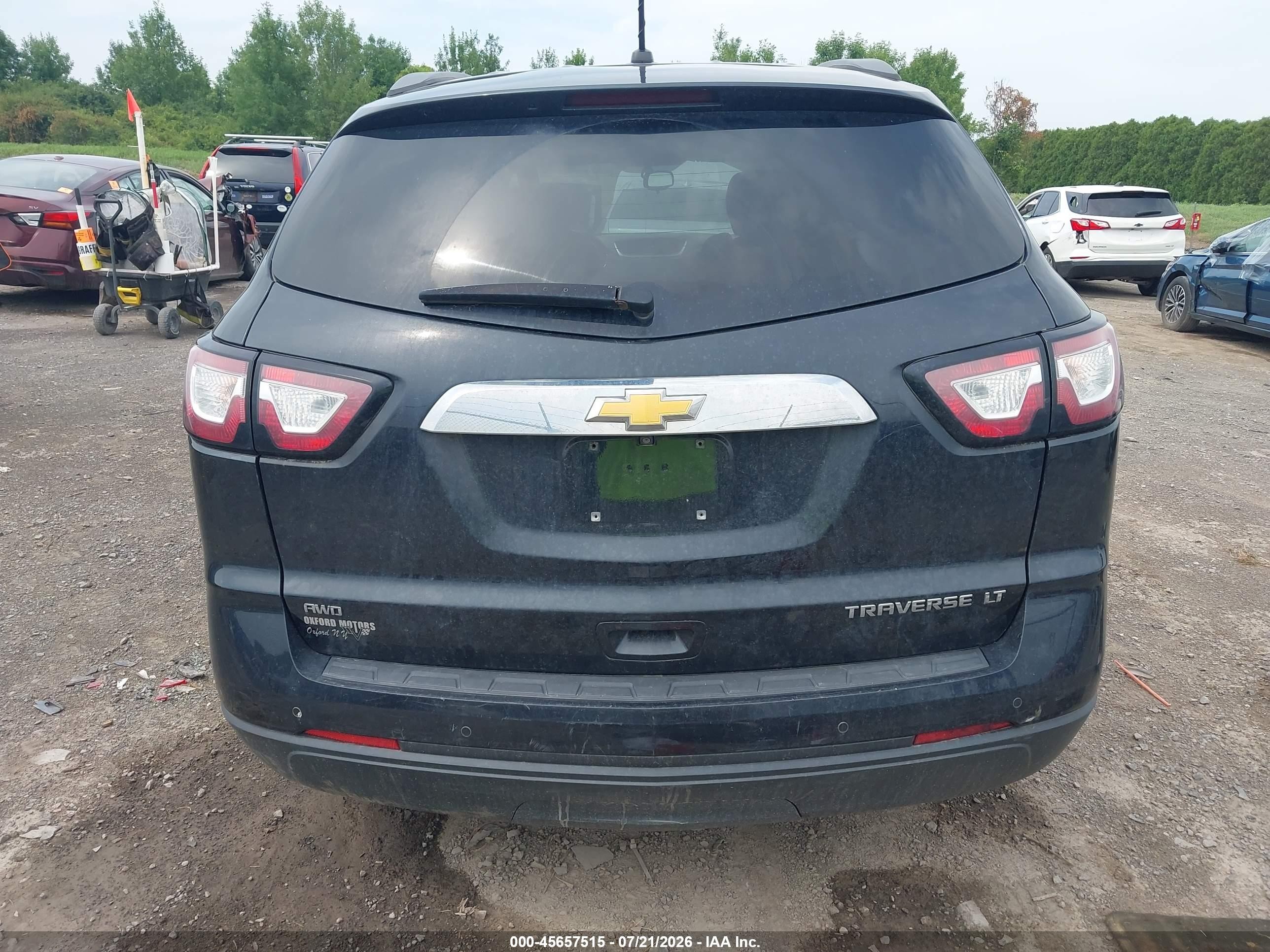 2014 Chevrolet Traverse 1lt Black vin: 1GNKVGKD8EJ212270