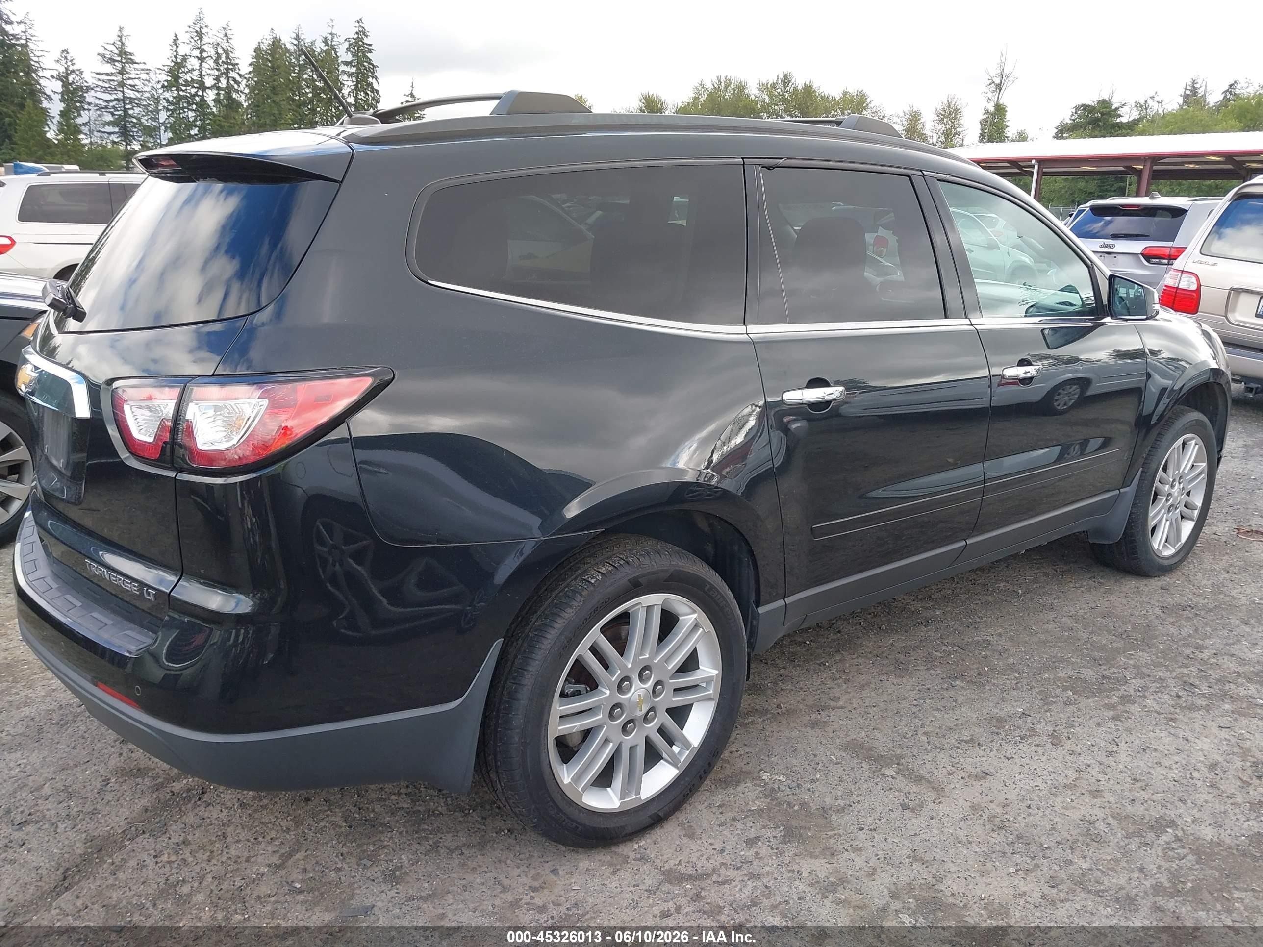 2014 Chevrolet Traverse Lt Black vin: 1GNKVGKD8EJ248668