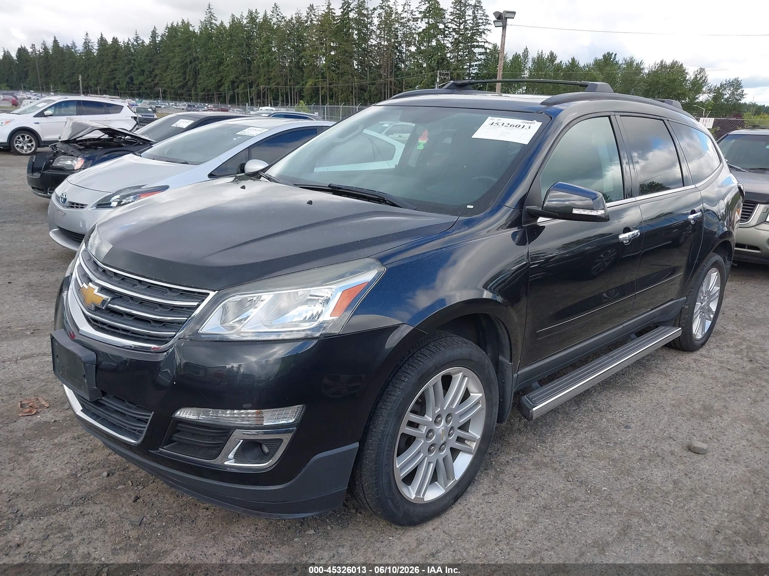 2014 Chevrolet Traverse Lt Black vin: 1GNKVGKD8EJ248668