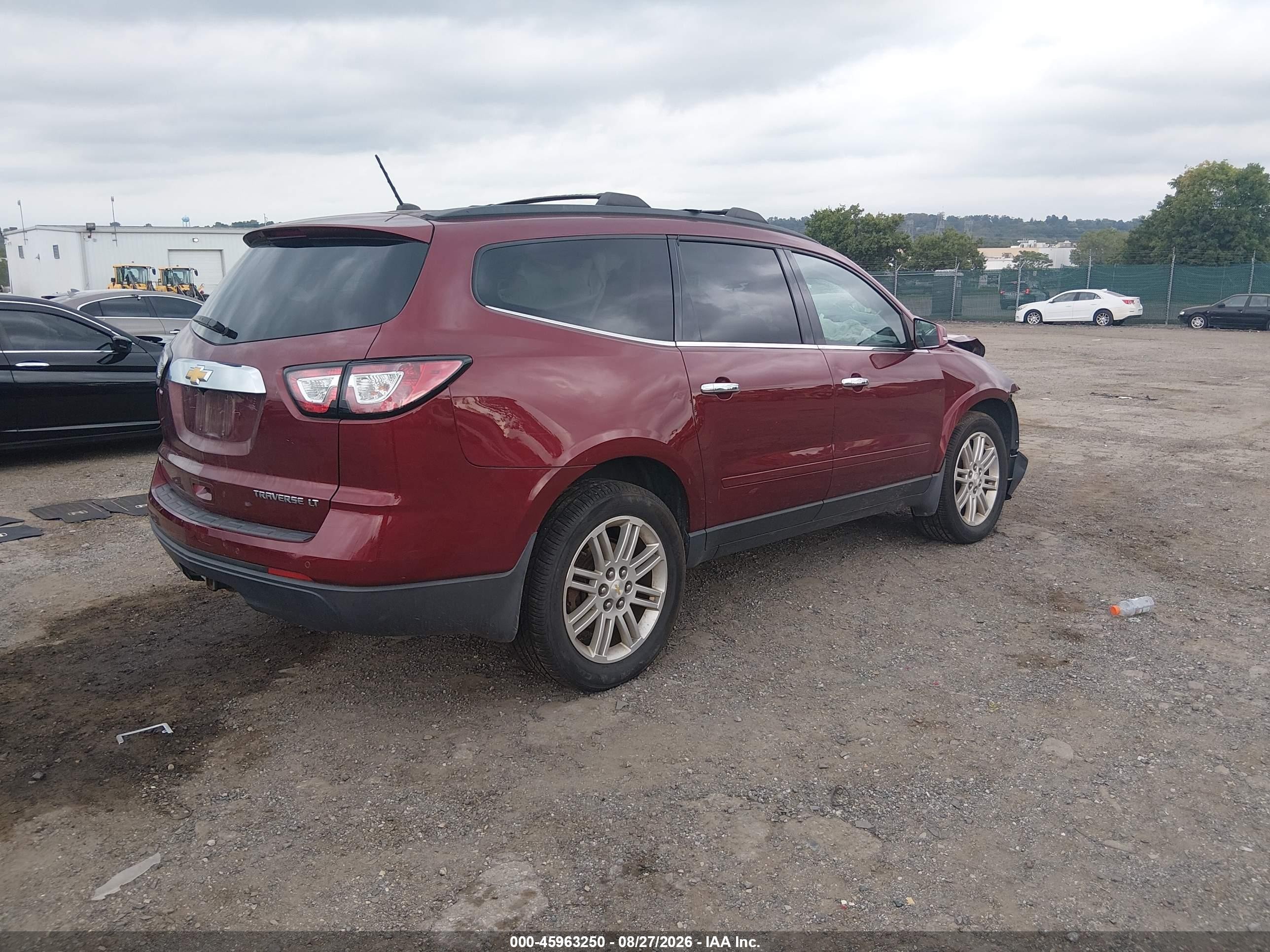 2015 Chevrolet Traverse 1lt Red vin: 1GNKVGKD8FJ101252