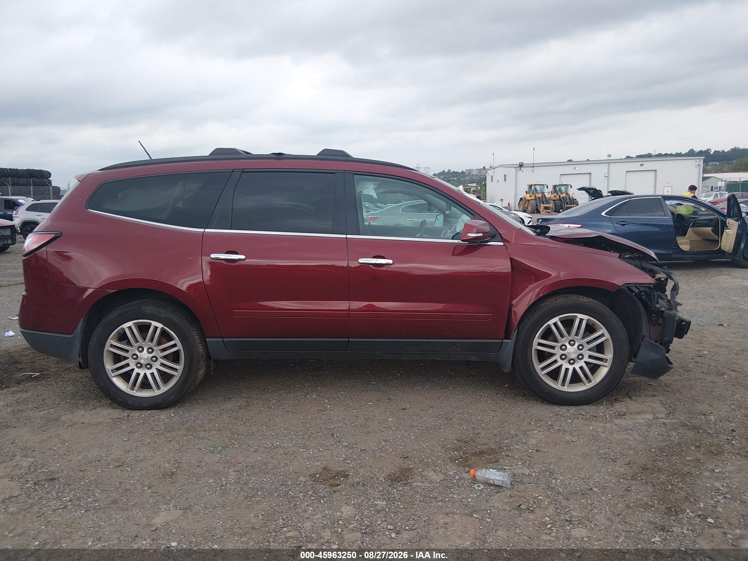 2015 Chevrolet Traverse 1lt Red vin: 1GNKVGKD8FJ101252