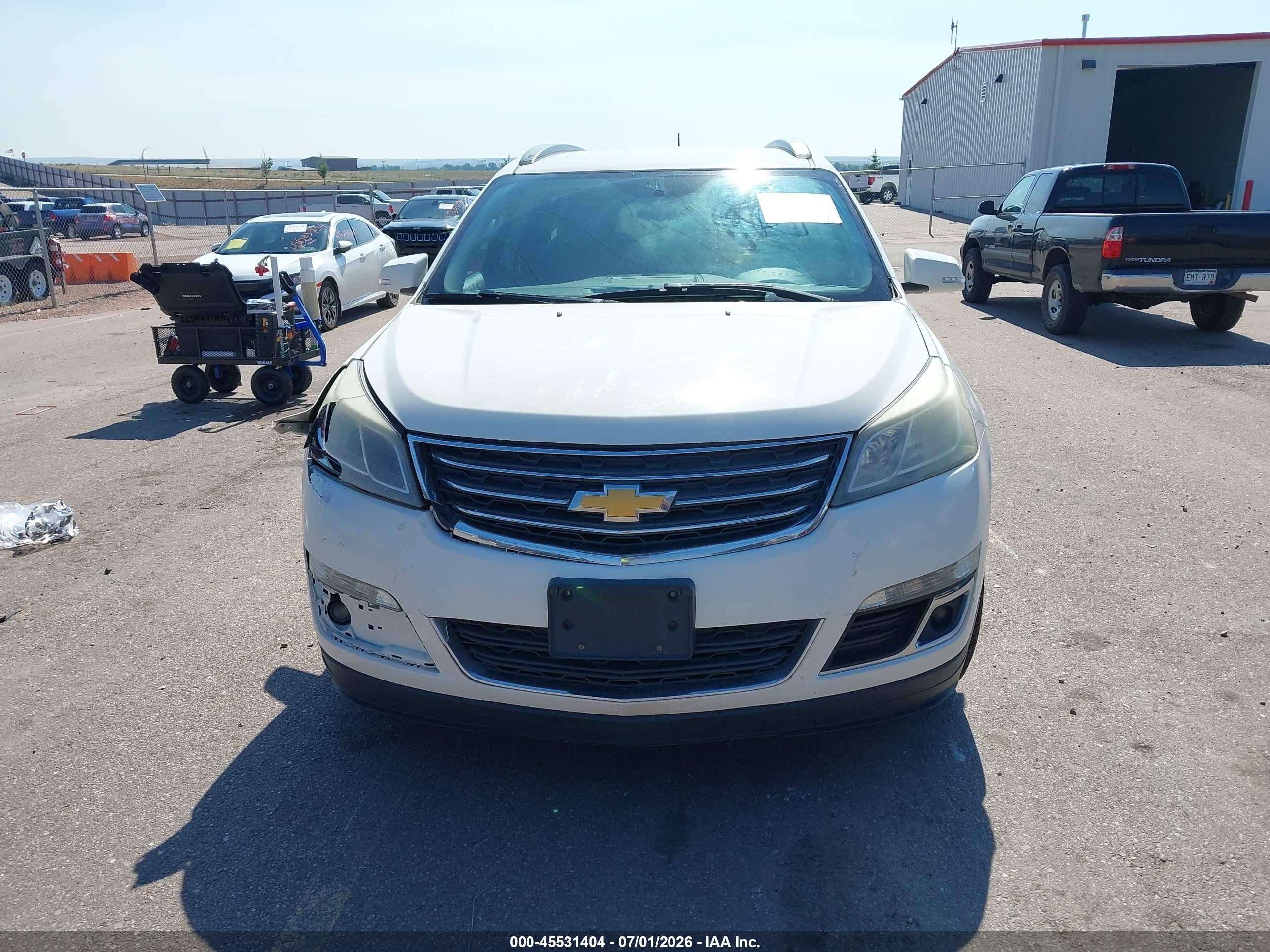 2015 Chevrolet Traverse Lt White vin: 1GNKVGKD8FJ226669