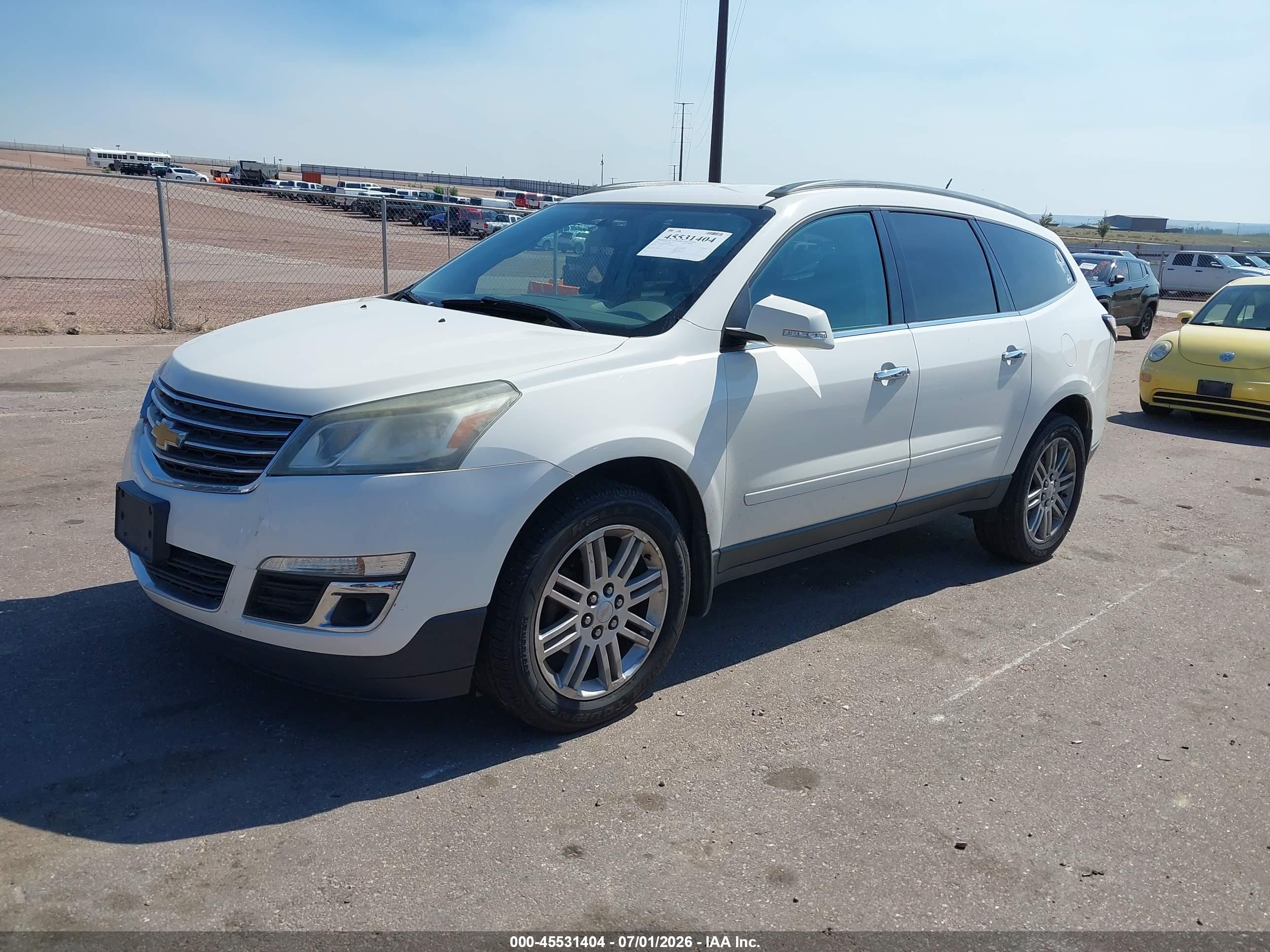 2015 Chevrolet Traverse Lt White vin: 1GNKVGKD8FJ226669