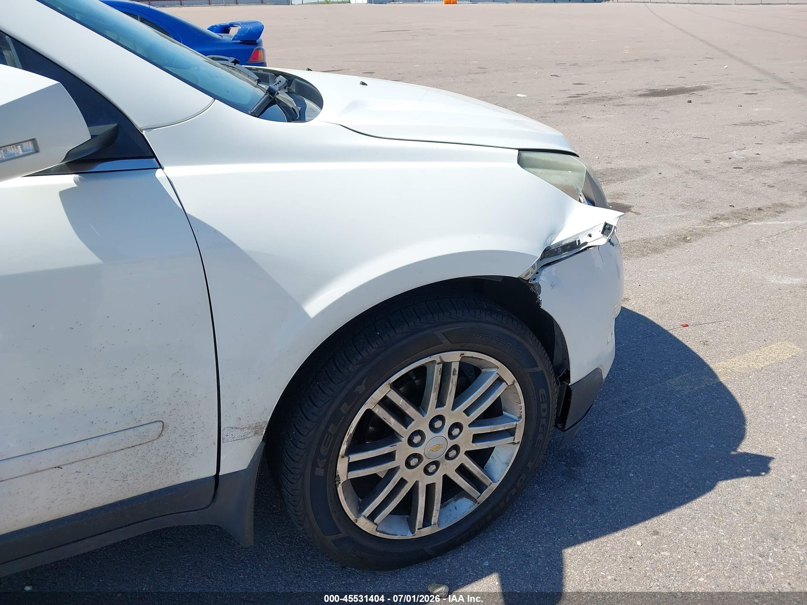 2015 Chevrolet Traverse Lt White vin: 1GNKVGKD8FJ226669