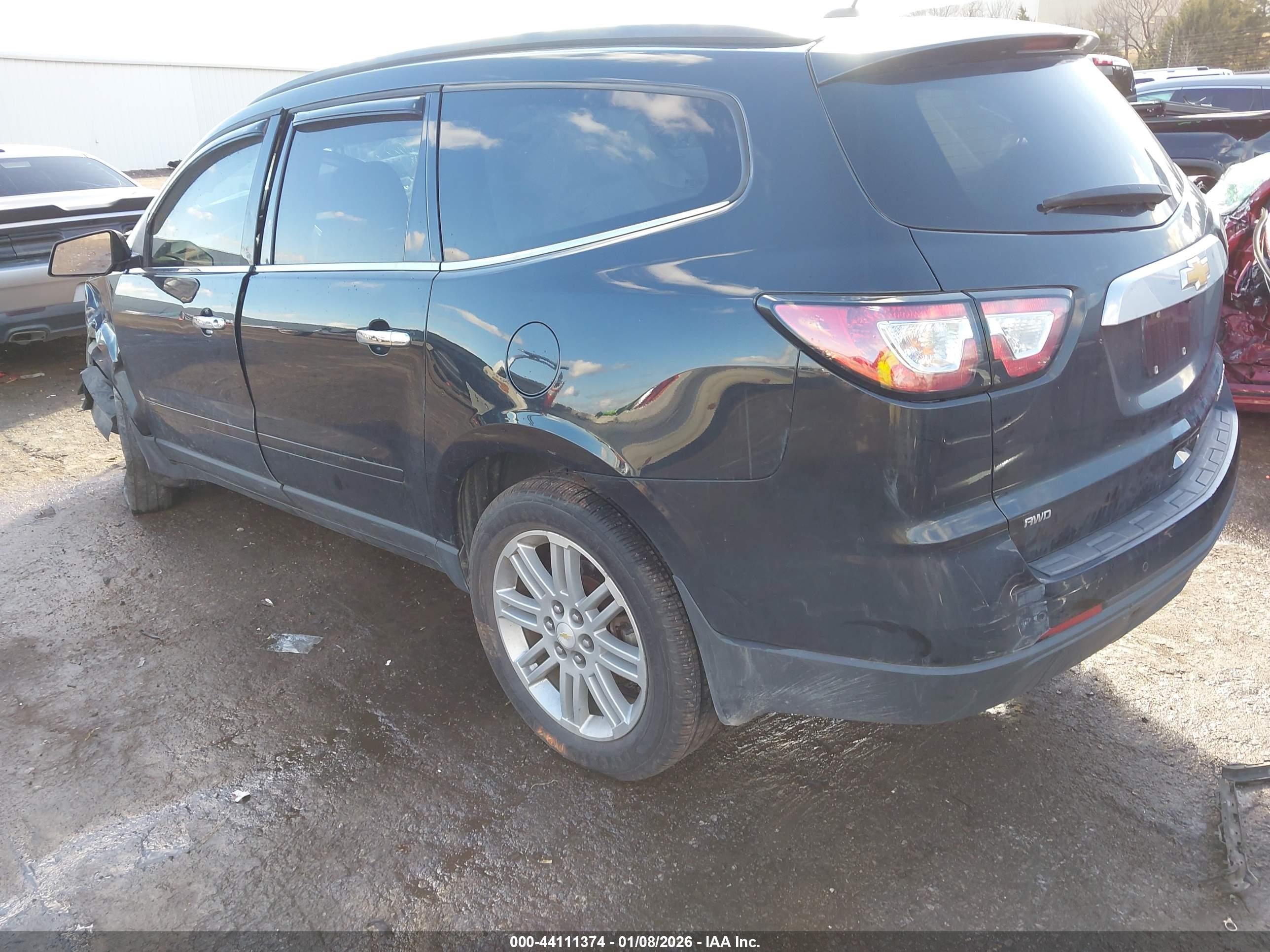 2015 Chevrolet Traverse 1lt Black vin: 1GNKVGKD8FJ262233