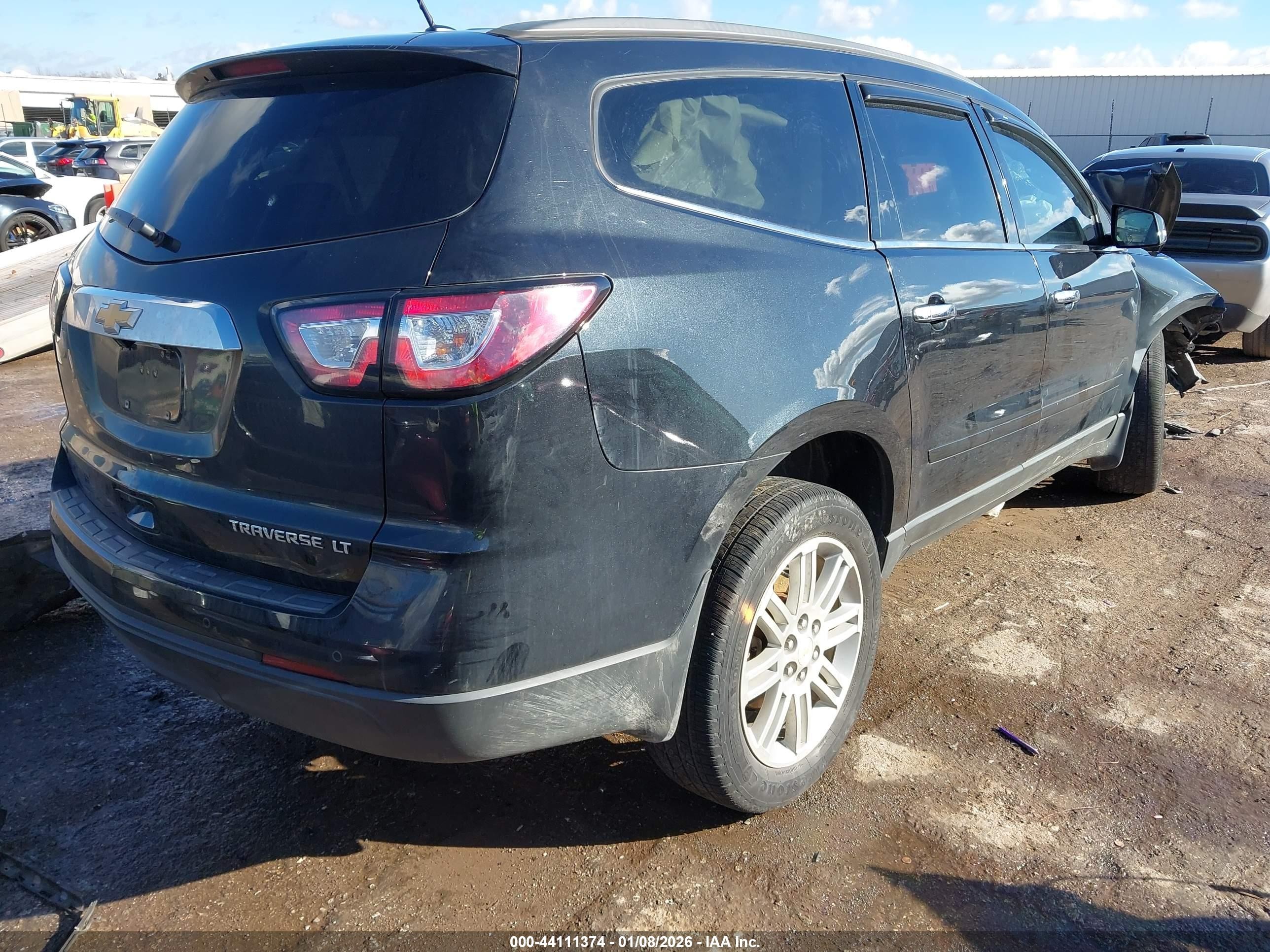 2015 Chevrolet Traverse 1lt Black vin: 1GNKVGKD8FJ262233
