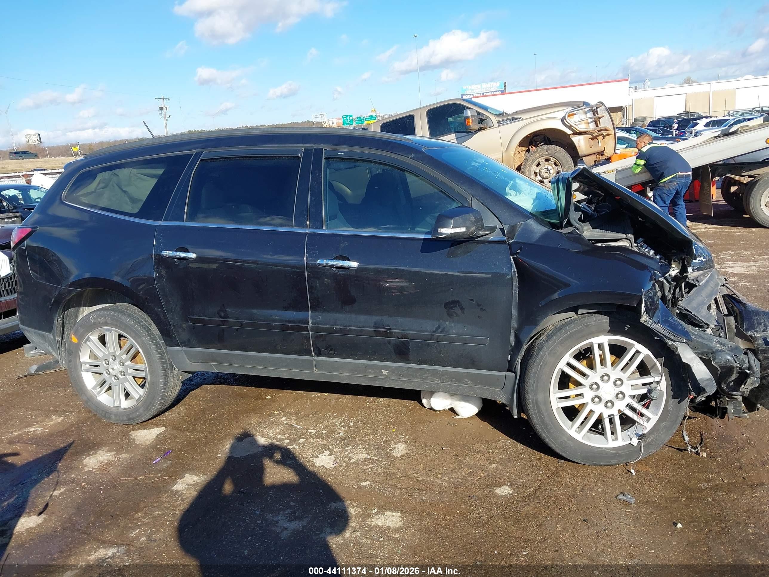2015 Chevrolet Traverse 1lt Black vin: 1GNKVGKD8FJ262233