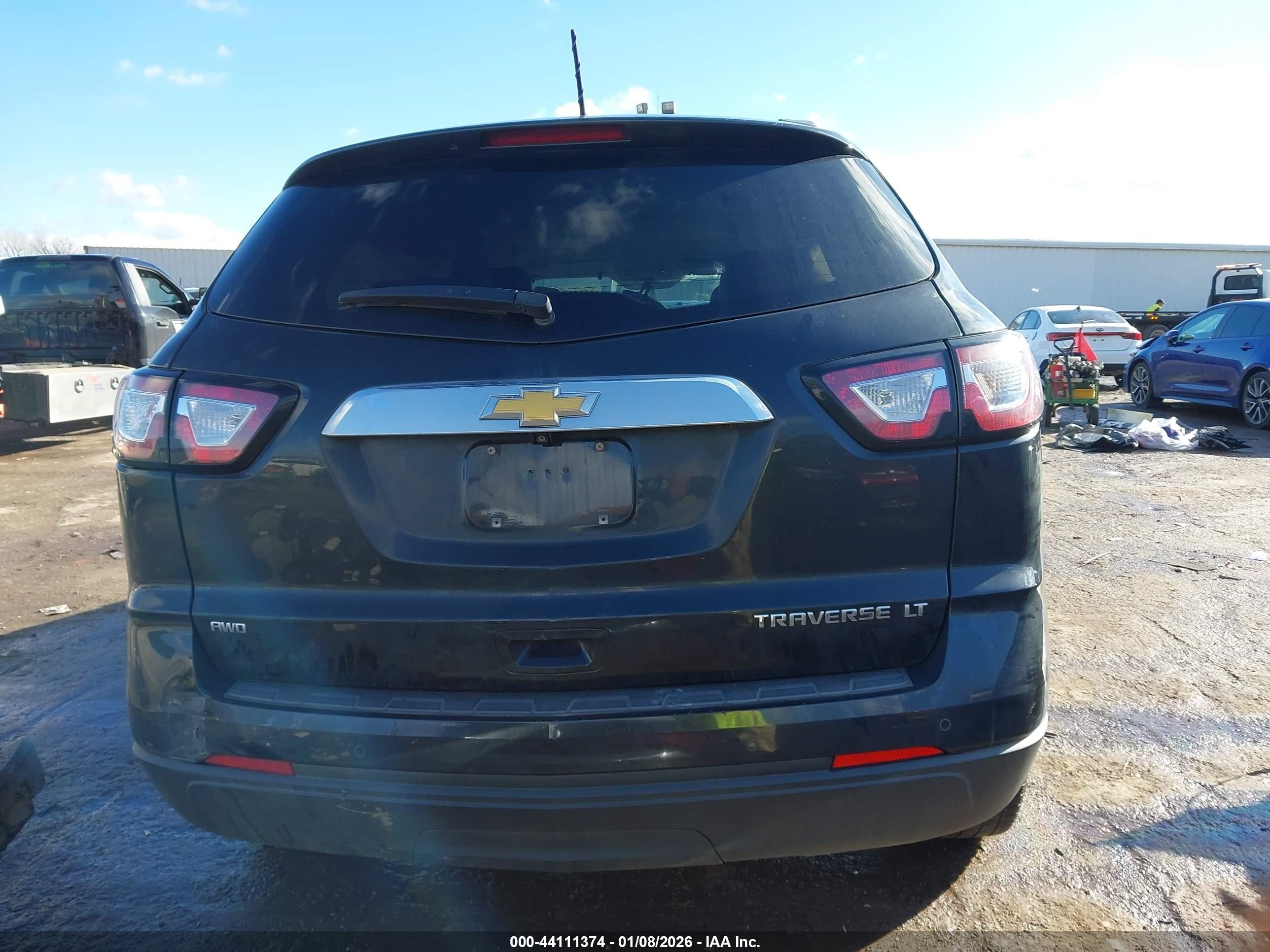 2015 Chevrolet Traverse 1lt Black vin: 1GNKVGKD8FJ262233