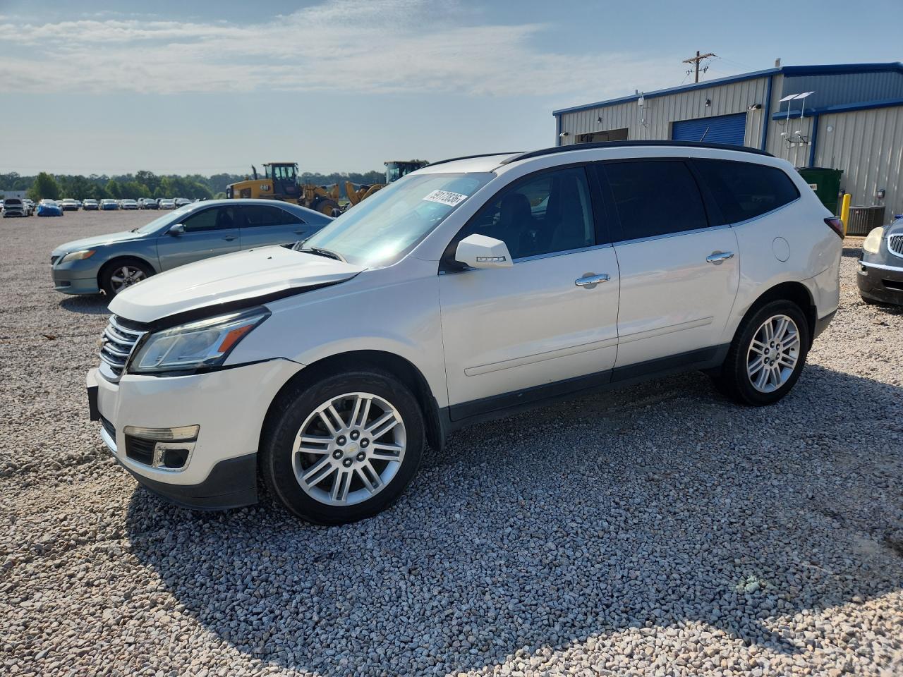 2015 Chevrolet Traverse Lt White vin: 1GNKVGKD8FJ305226