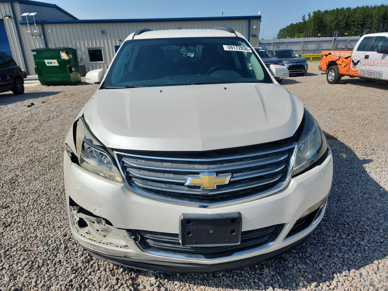 2015 Chevrolet Traverse Lt White vin: 1GNKVGKD8FJ305226