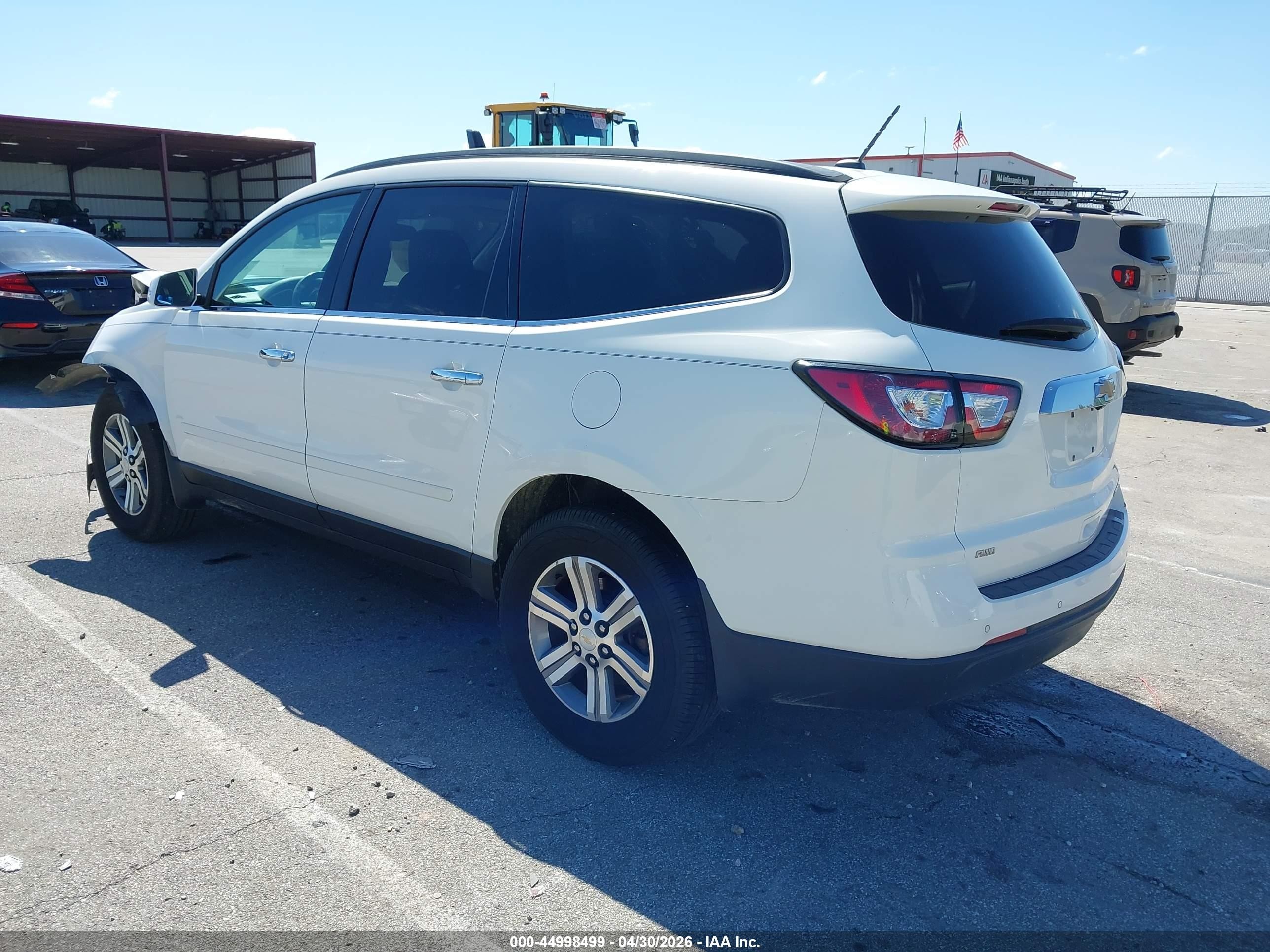 2015 Chevrolet Traverse 1lt White vin: 1GNKVGKD8FJ314864