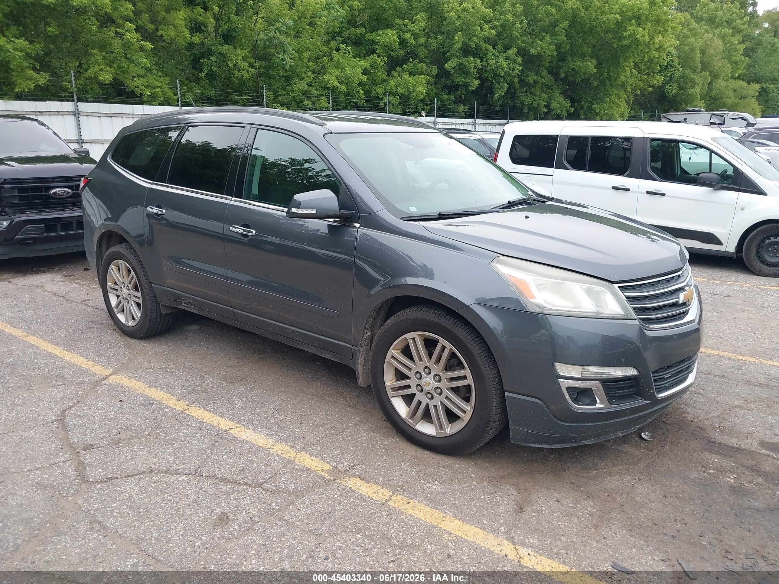 2013 Chevrolet Traverse Lt Gray vin: 1GNKVGKD9DJ111236