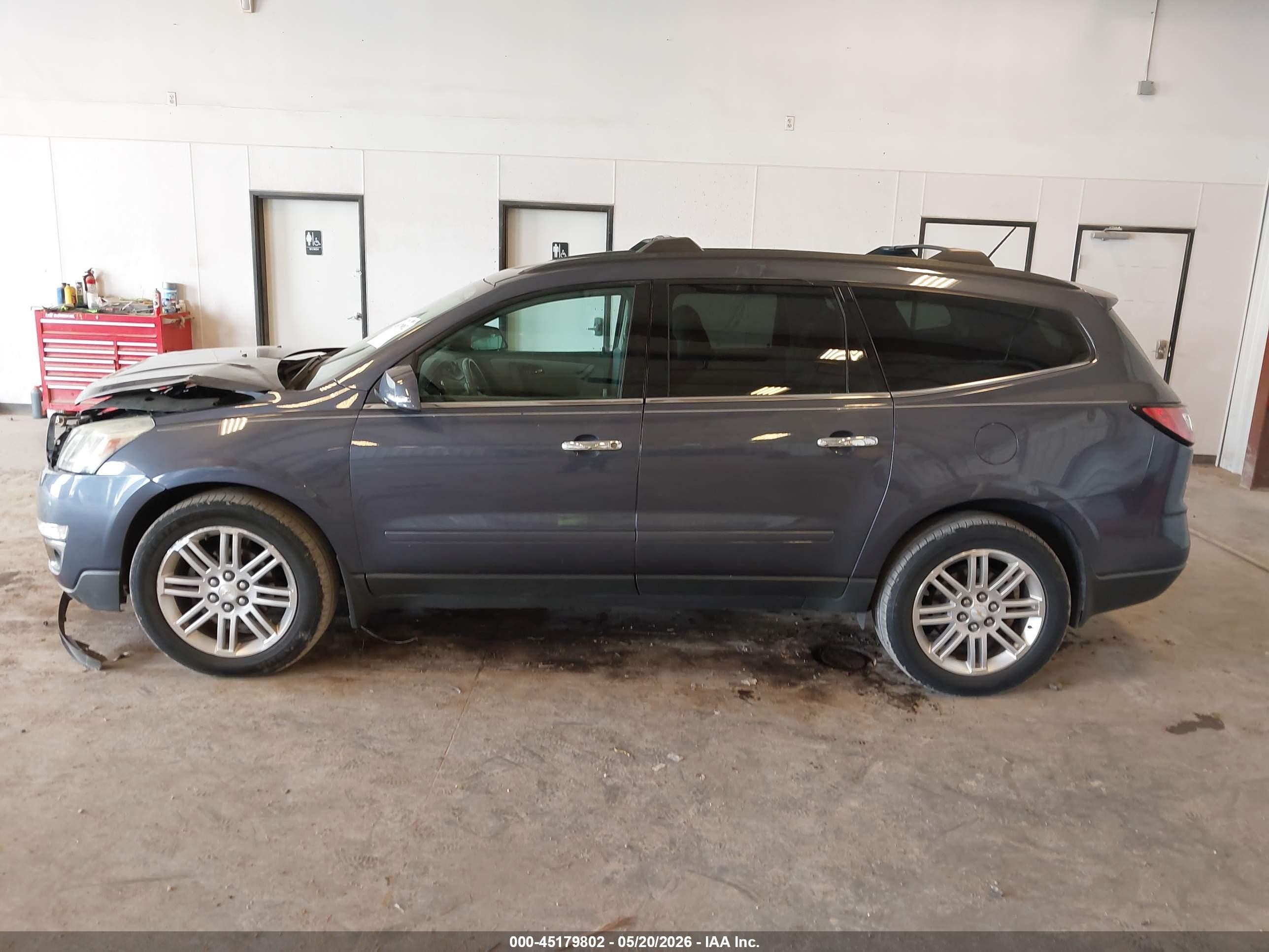 2014 Chevrolet Traverse 1lt Gray vin: 1GNKVGKD9EJ237016