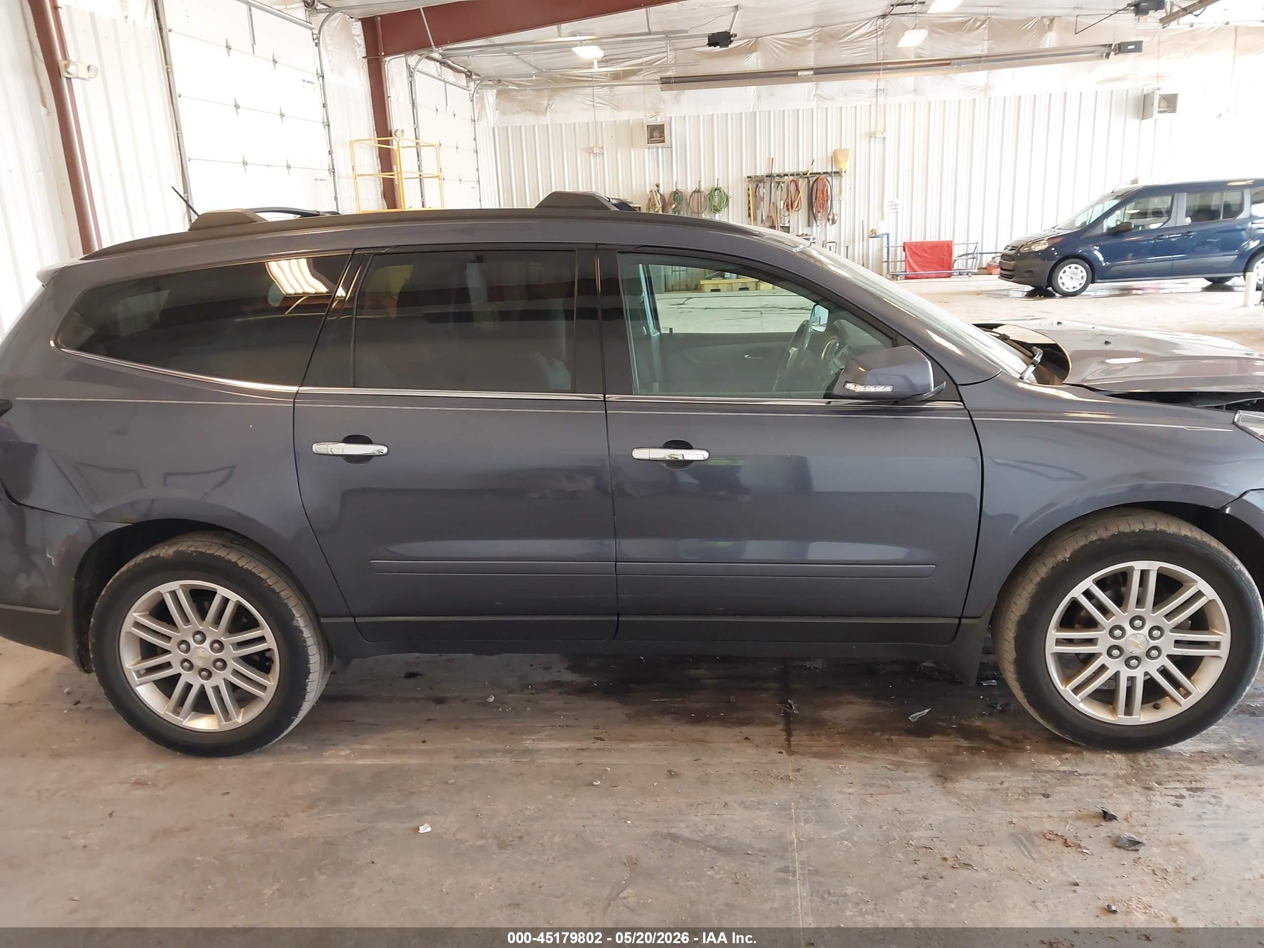 2014 Chevrolet Traverse 1lt Gray vin: 1GNKVGKD9EJ237016