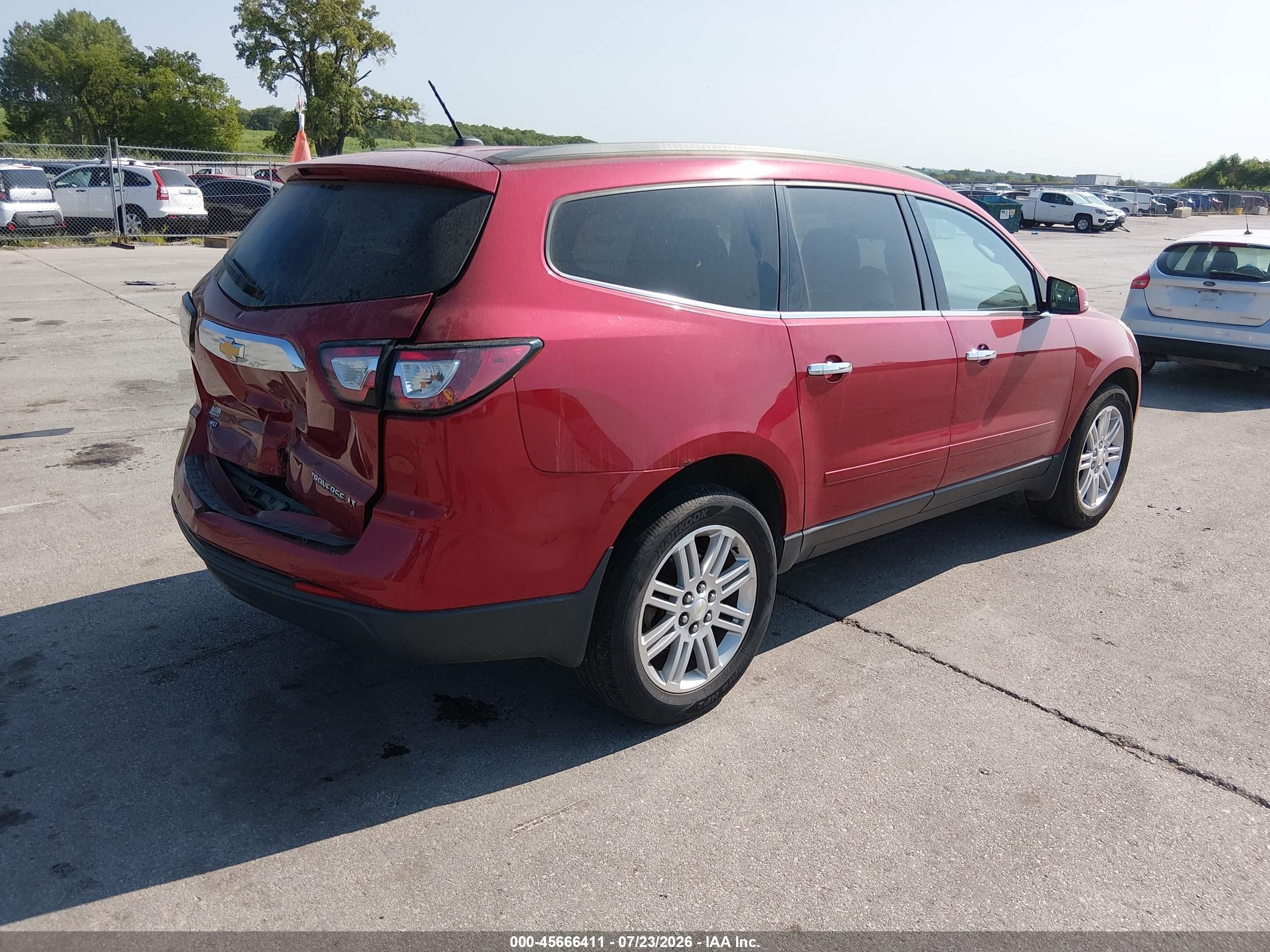 2014 Chevrolet Traverse 1lt Красный vin: 1GNKVGKD9EJ239901