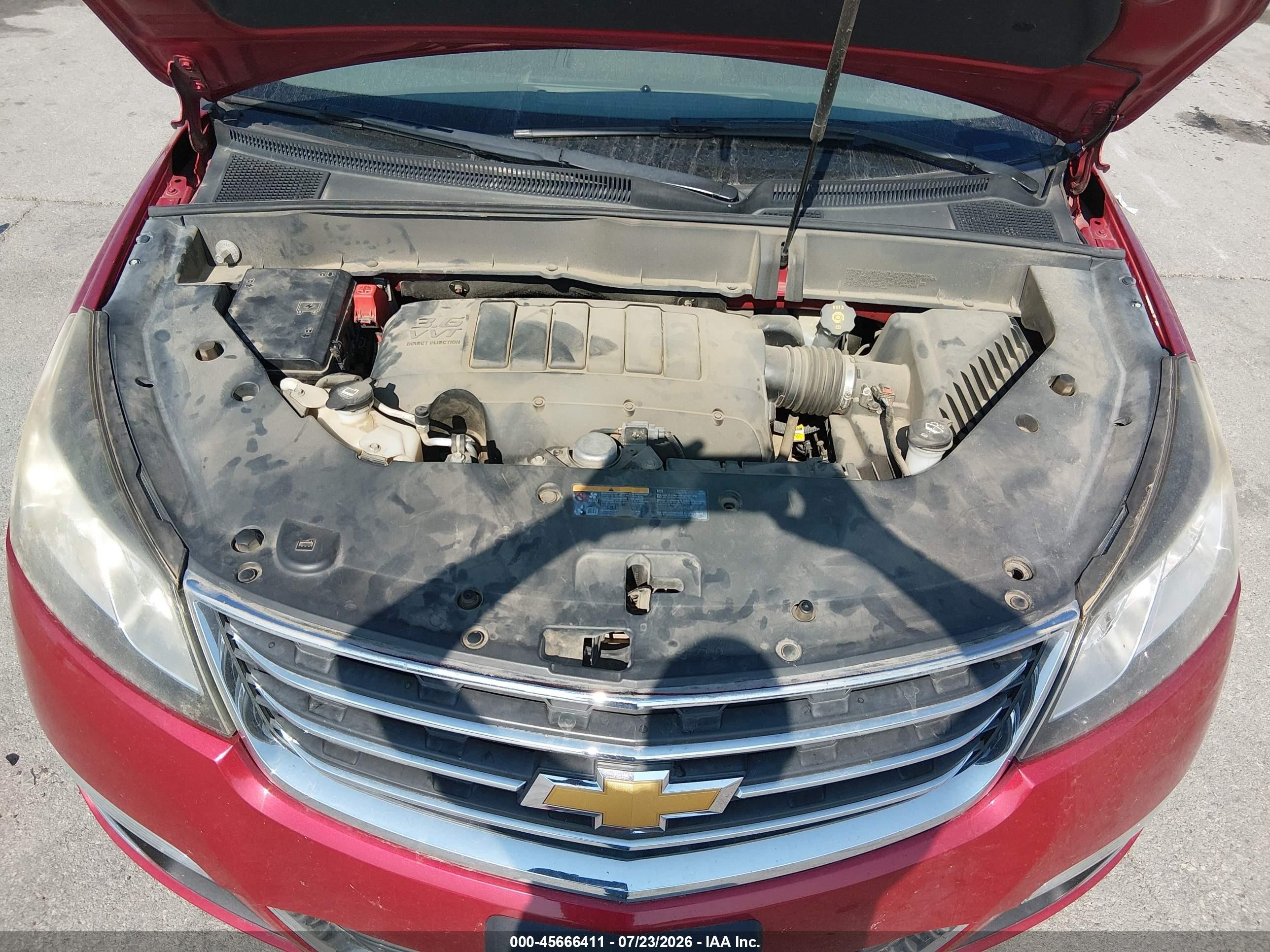 2014 Chevrolet Traverse 1lt Красный vin: 1GNKVGKD9EJ239901