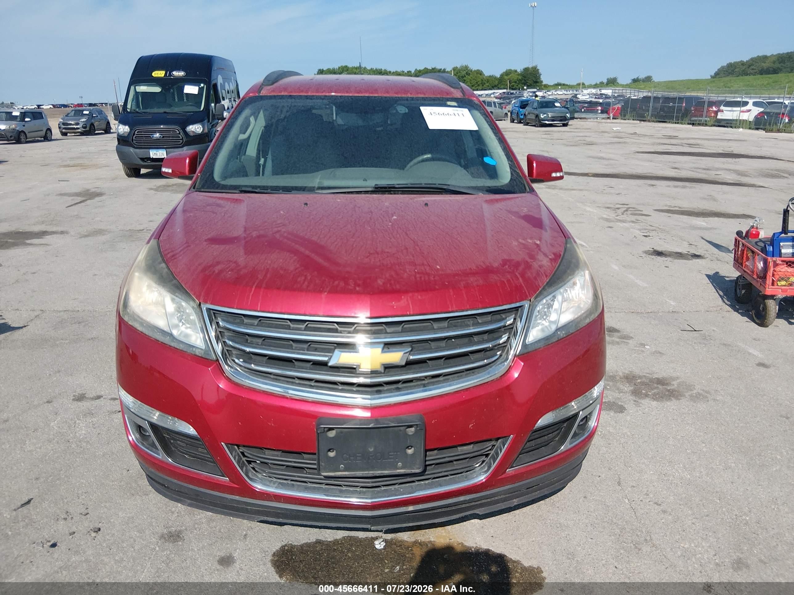 2014 Chevrolet Traverse 1lt Красный vin: 1GNKVGKD9EJ239901