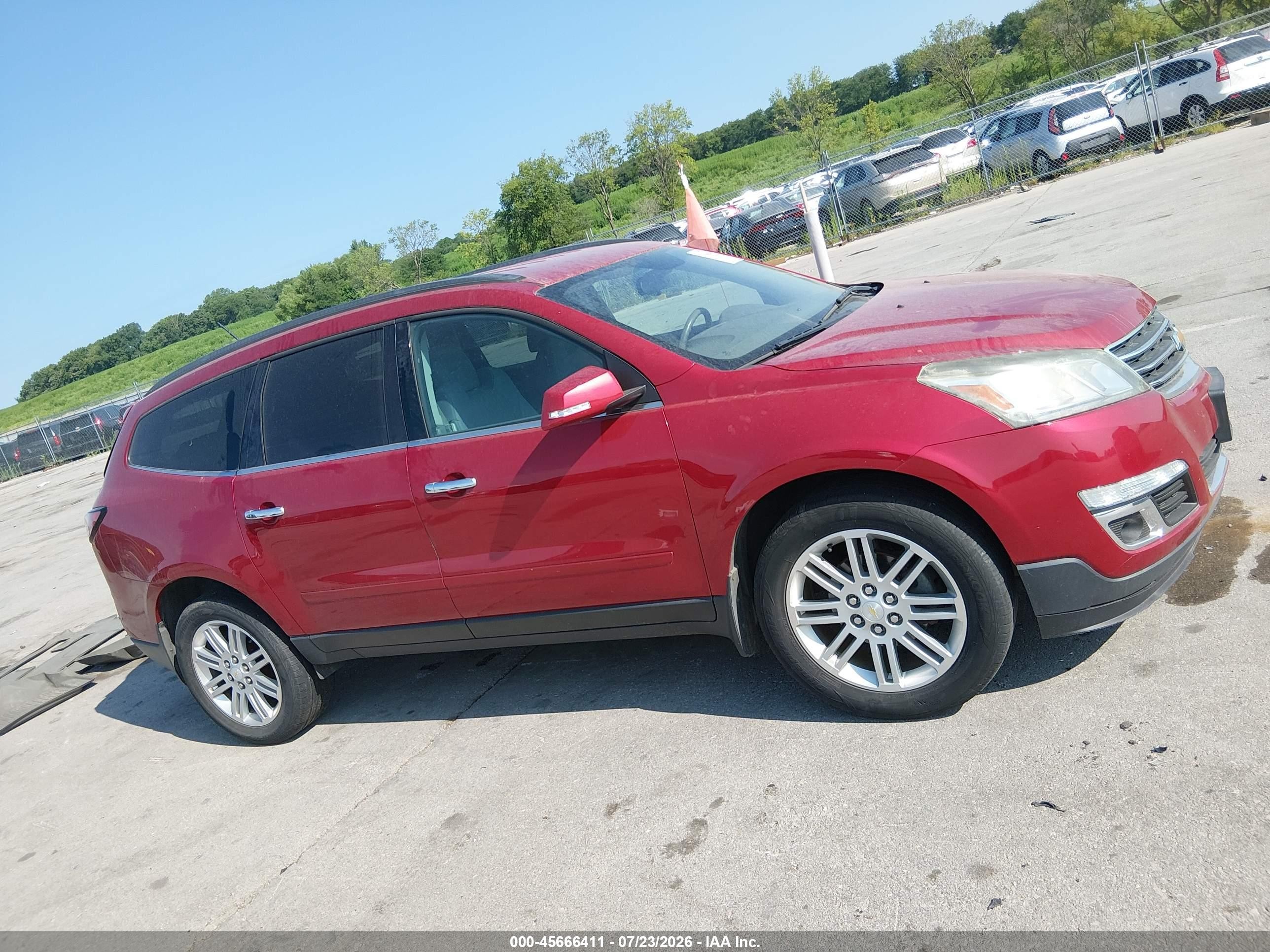 2014 Chevrolet Traverse 1lt Красный vin: 1GNKVGKD9EJ239901