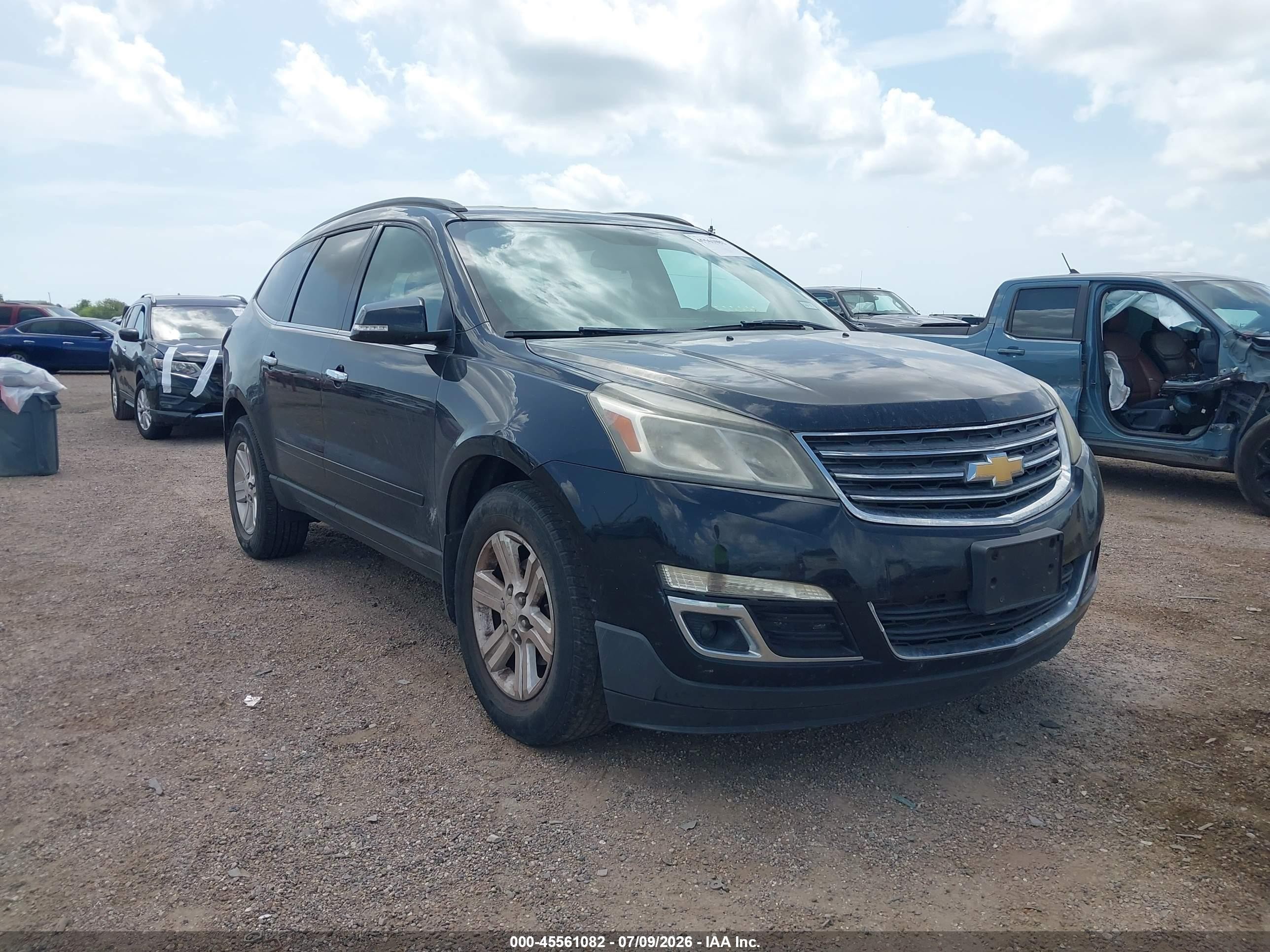 2014 Chevrolet Traverse 1lt Black vin: 1GNKVGKD9EJ323913