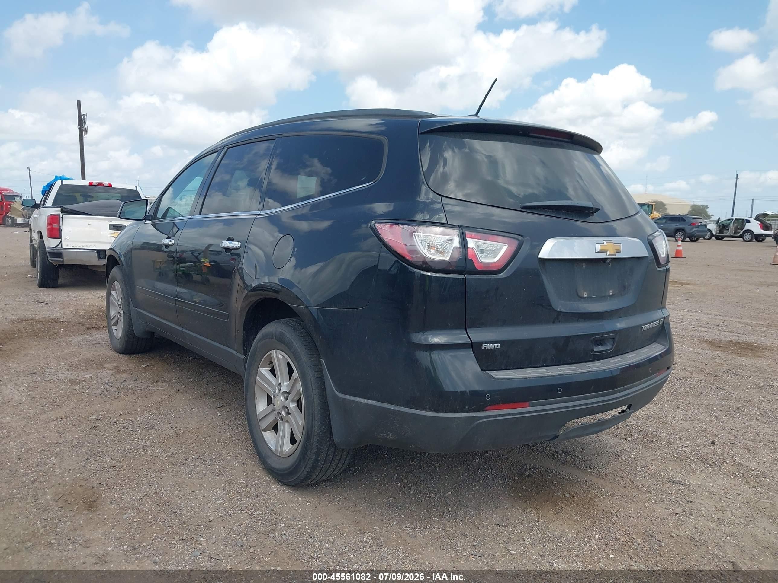 2014 Chevrolet Traverse 1lt Black vin: 1GNKVGKD9EJ323913