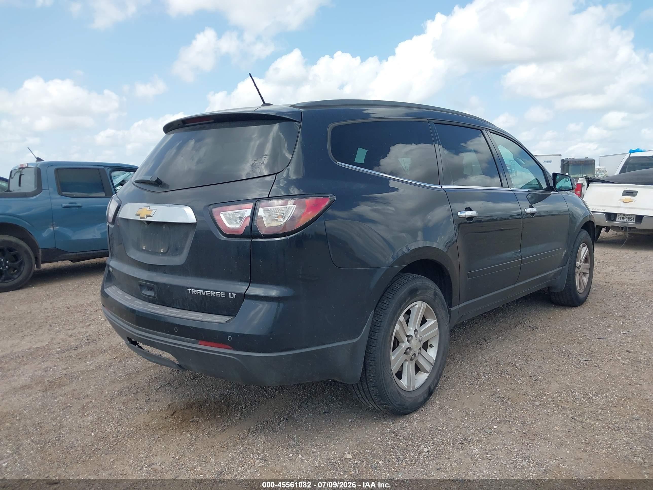 2014 Chevrolet Traverse 1lt Black vin: 1GNKVGKD9EJ323913