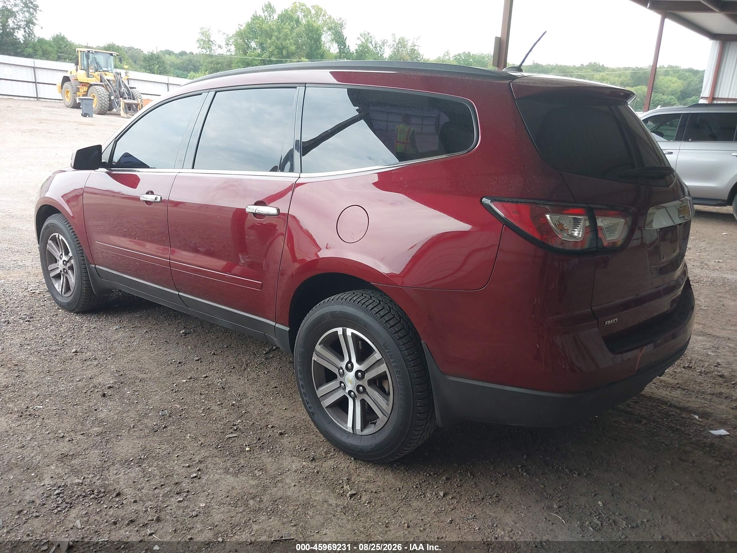 2015 Chevrolet Traverse Lt Red vin: 1GNKVGKD9FJ160620