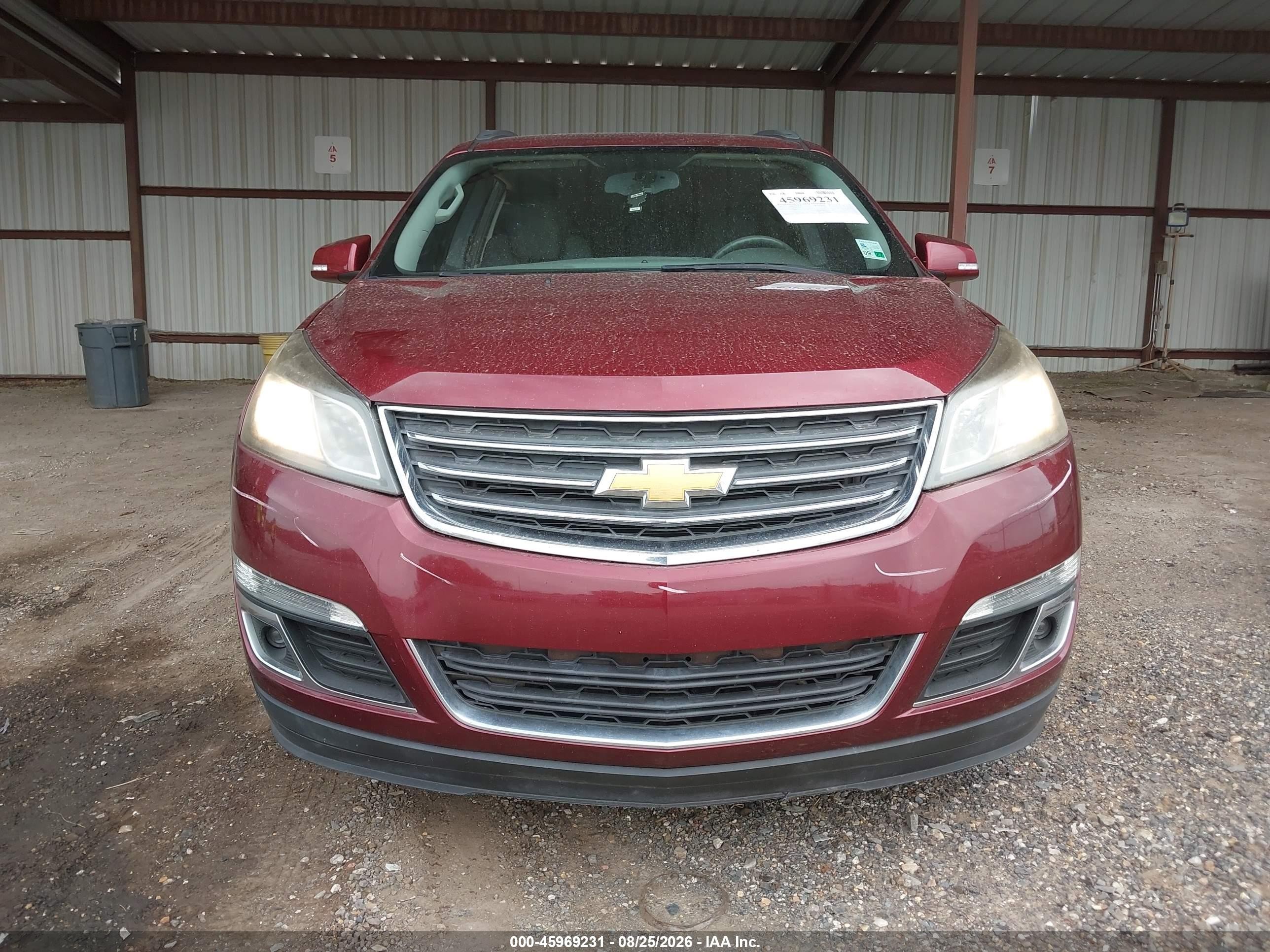 2015 Chevrolet Traverse Lt Red vin: 1GNKVGKD9FJ160620